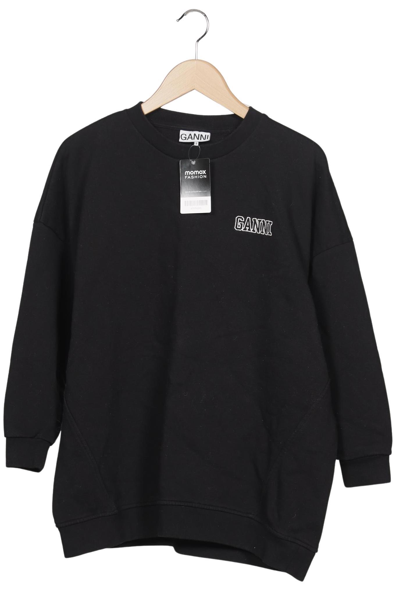 

Ganni Damen Sweatshirt, schwarz, Gr. 32
