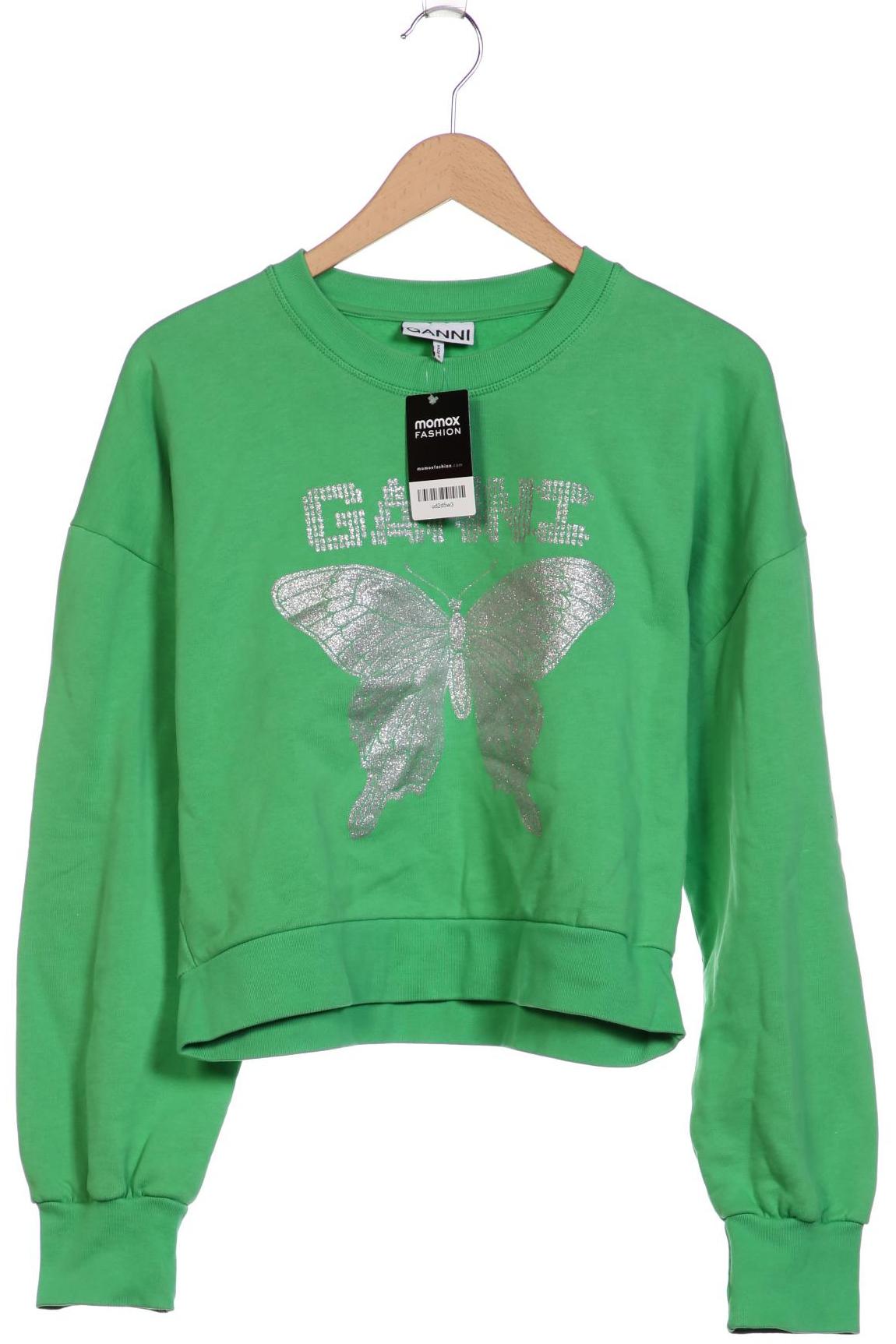 

Ganni Damen Sweatshirt, grün, Gr. 42
