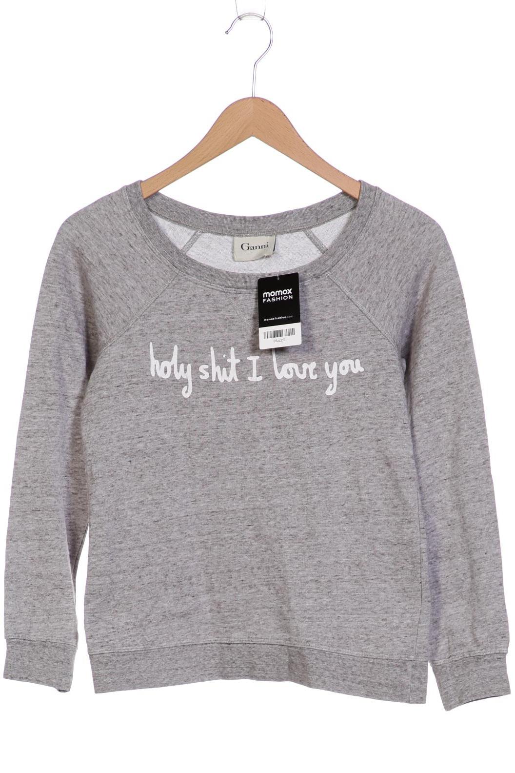 

Ganni Damen Sweatshirt, grau, Gr. 34