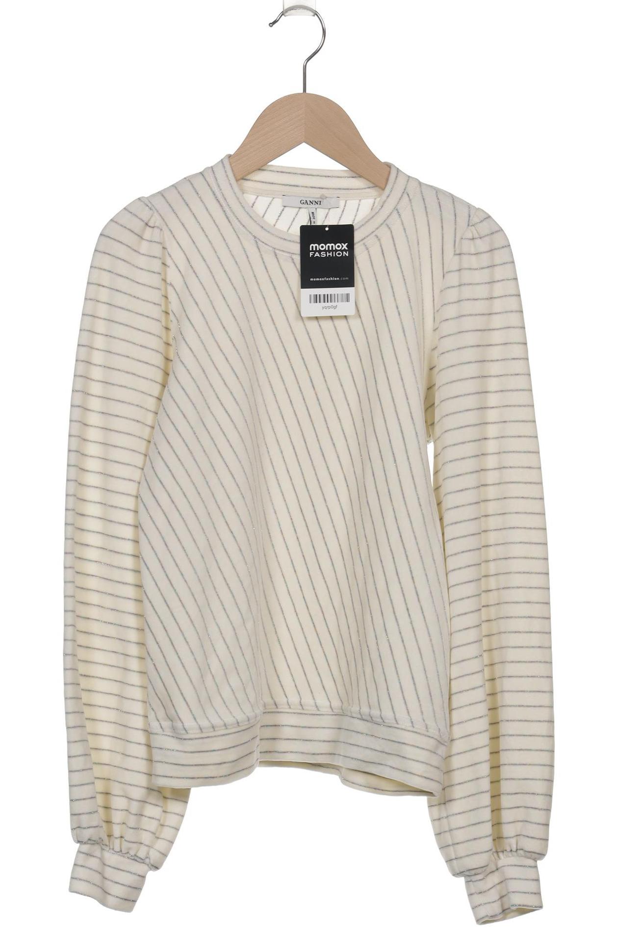 

Ganni Damen Sweatshirt, cremeweiß, Gr. 34