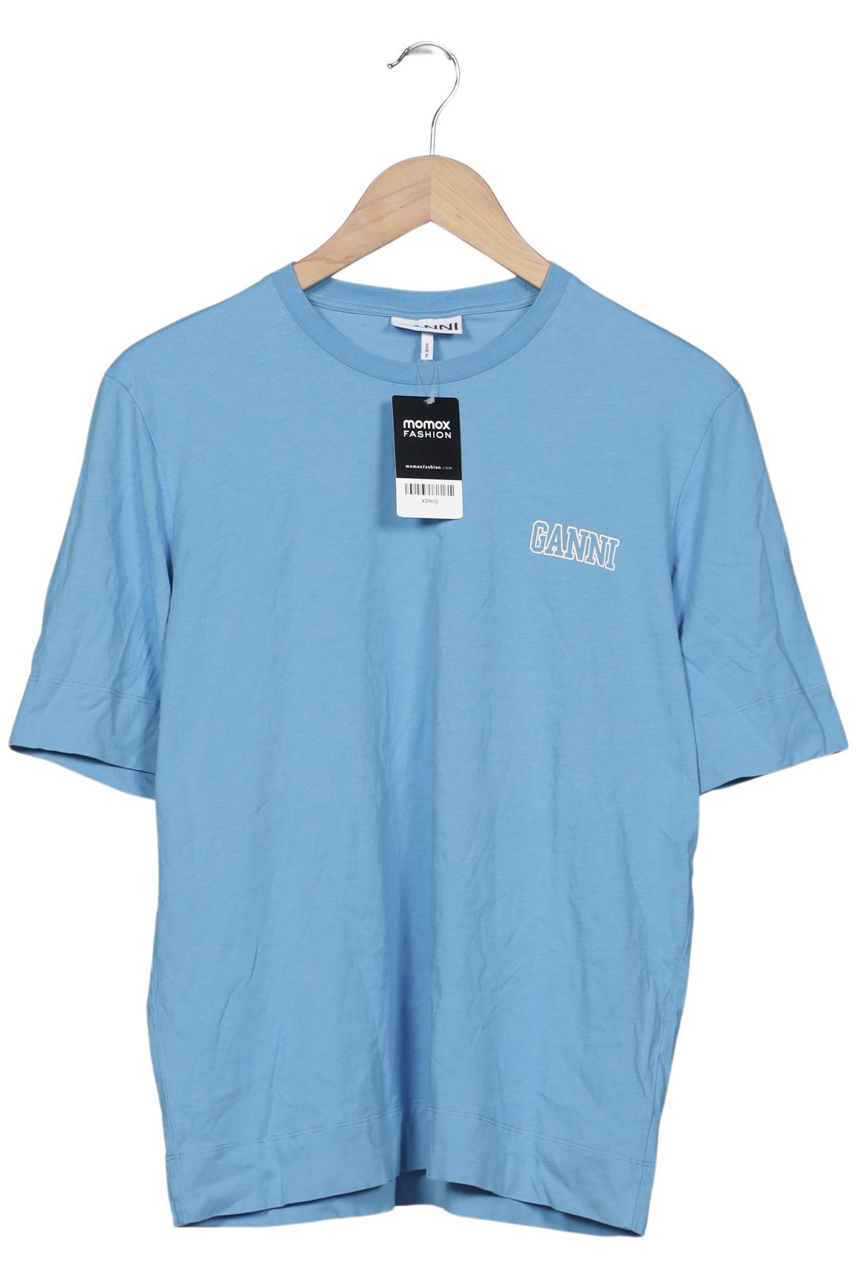 

Ganni Damen T-Shirt, blau, Gr. 38