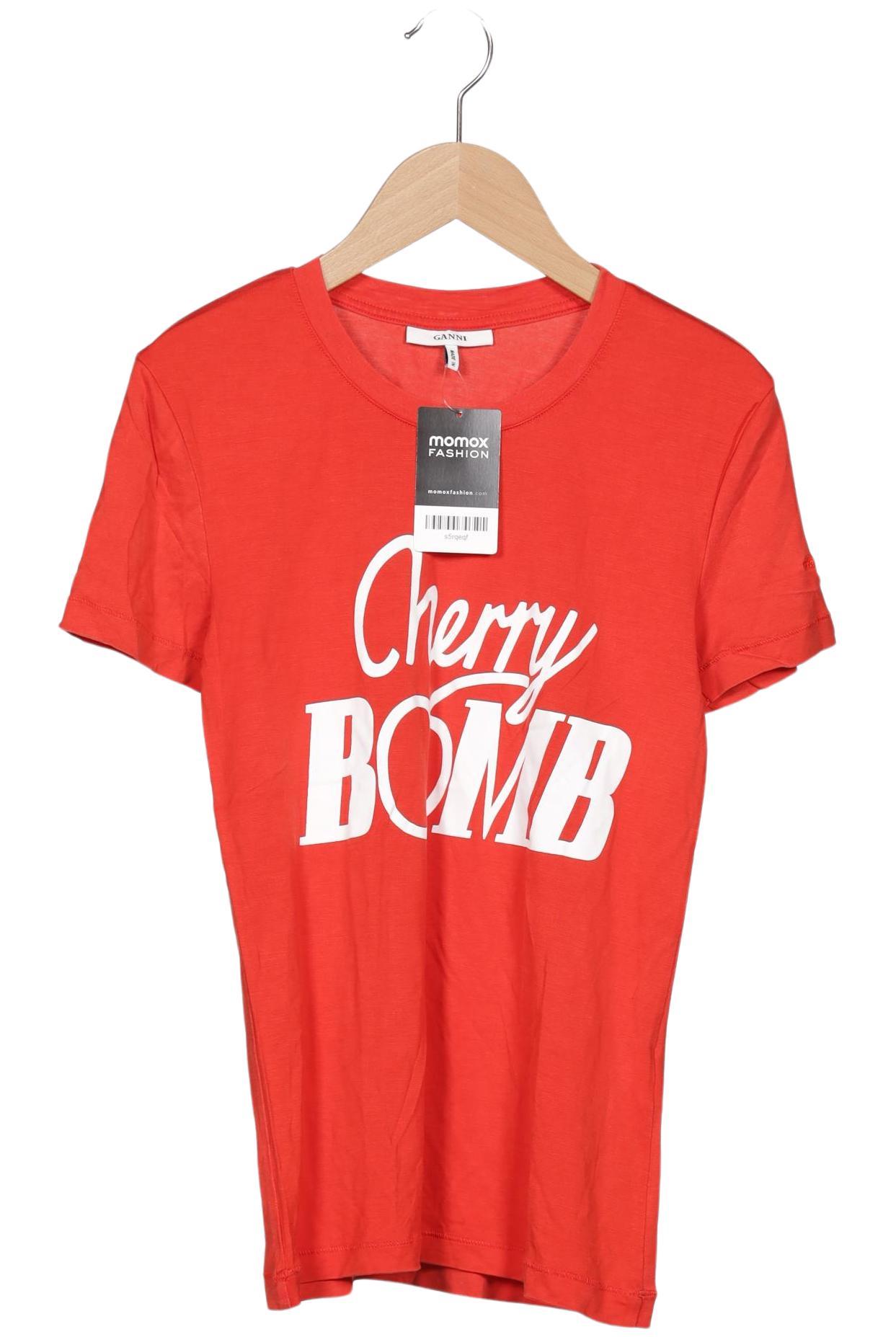 

Ganni Damen T-Shirt, rot, Gr. 38