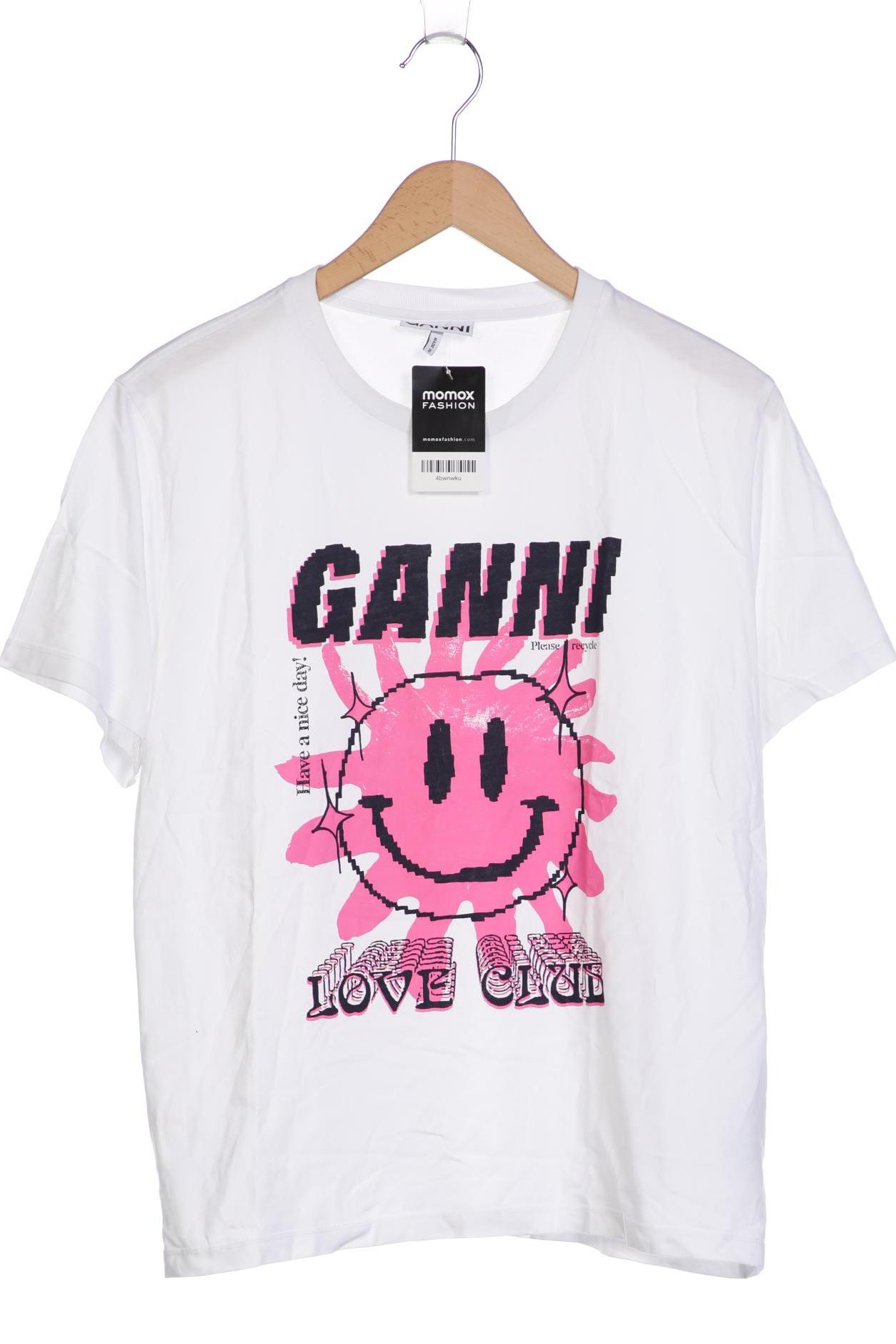 

Ganni Damen T-Shirt, weiß, Gr. 44
