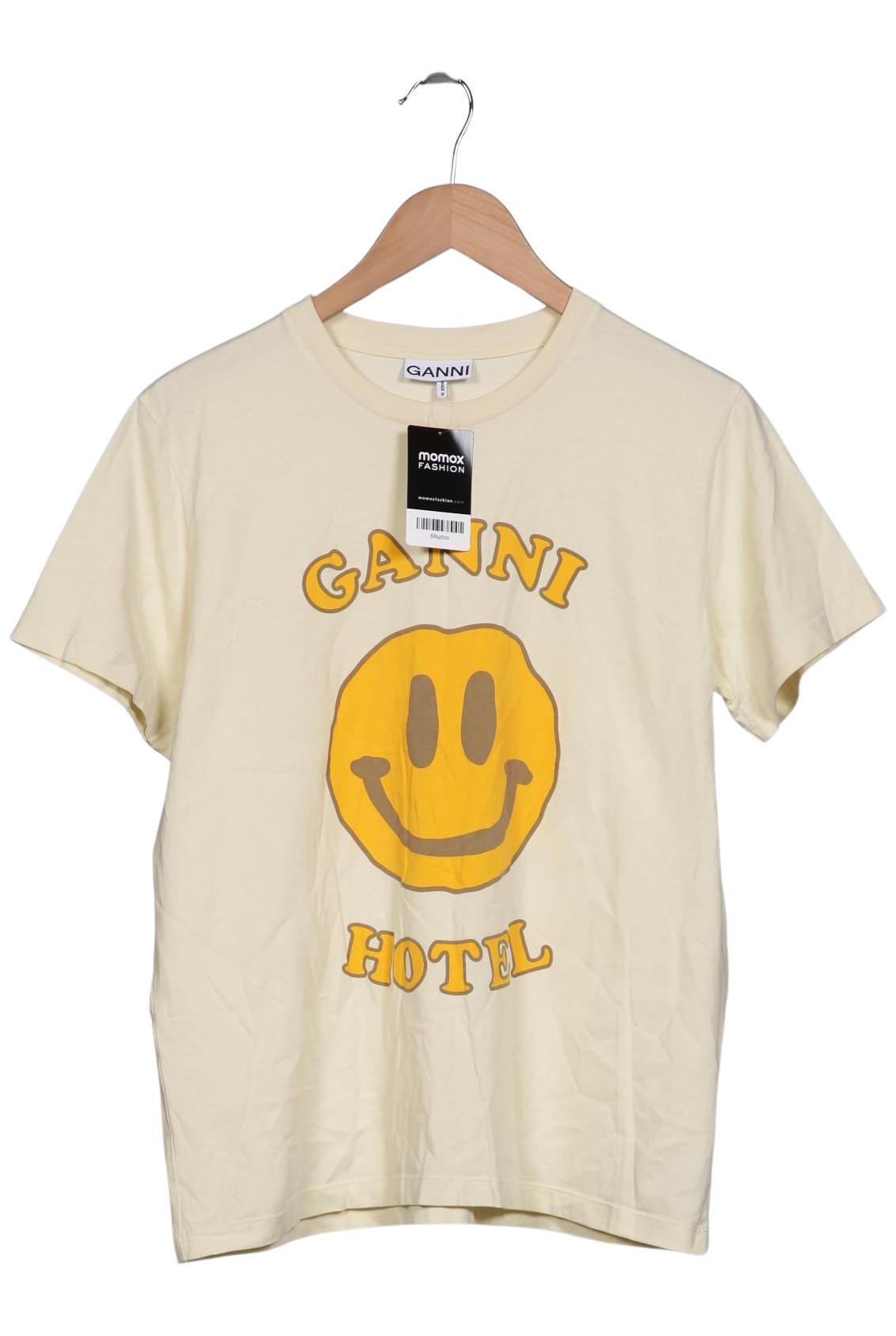 

Ganni Damen T-Shirt, gelb, Gr. 38