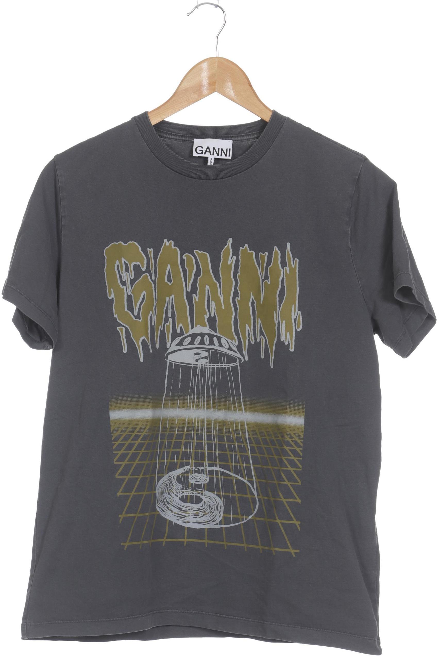 

Ganni Damen T-Shirt, grau, Gr.