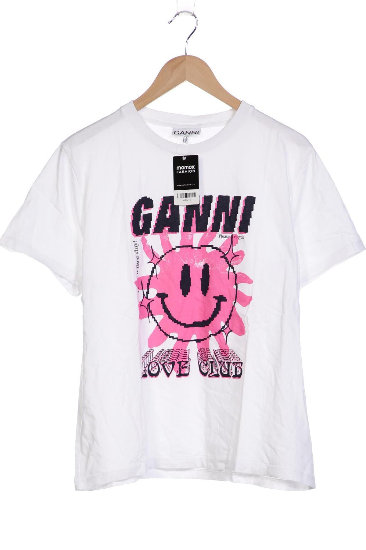 

Ganni Damen T-Shirt, weiß, Gr. 44