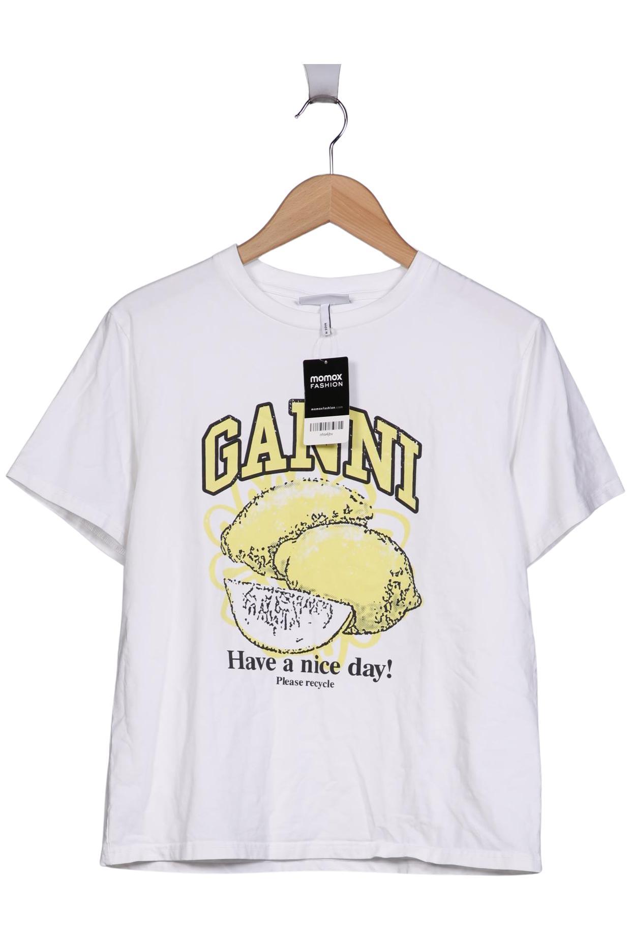 

Ganni Damen T-Shirt, weiß, Gr. 42