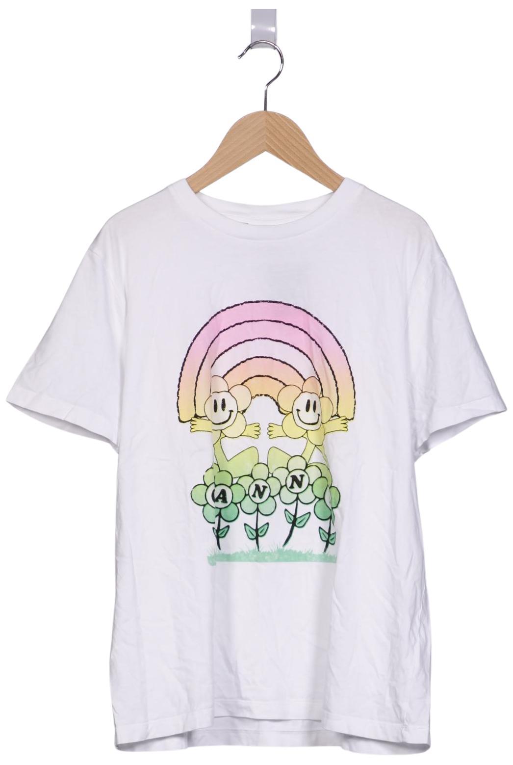 

Ganni Damen T-Shirt, weiß, Gr. 42