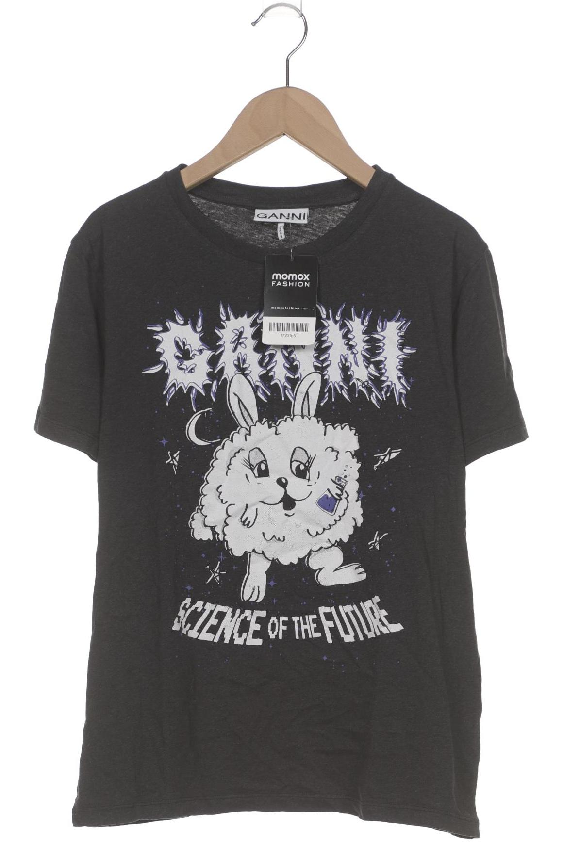 

Ganni Damen T-Shirt, grau, Gr. 36