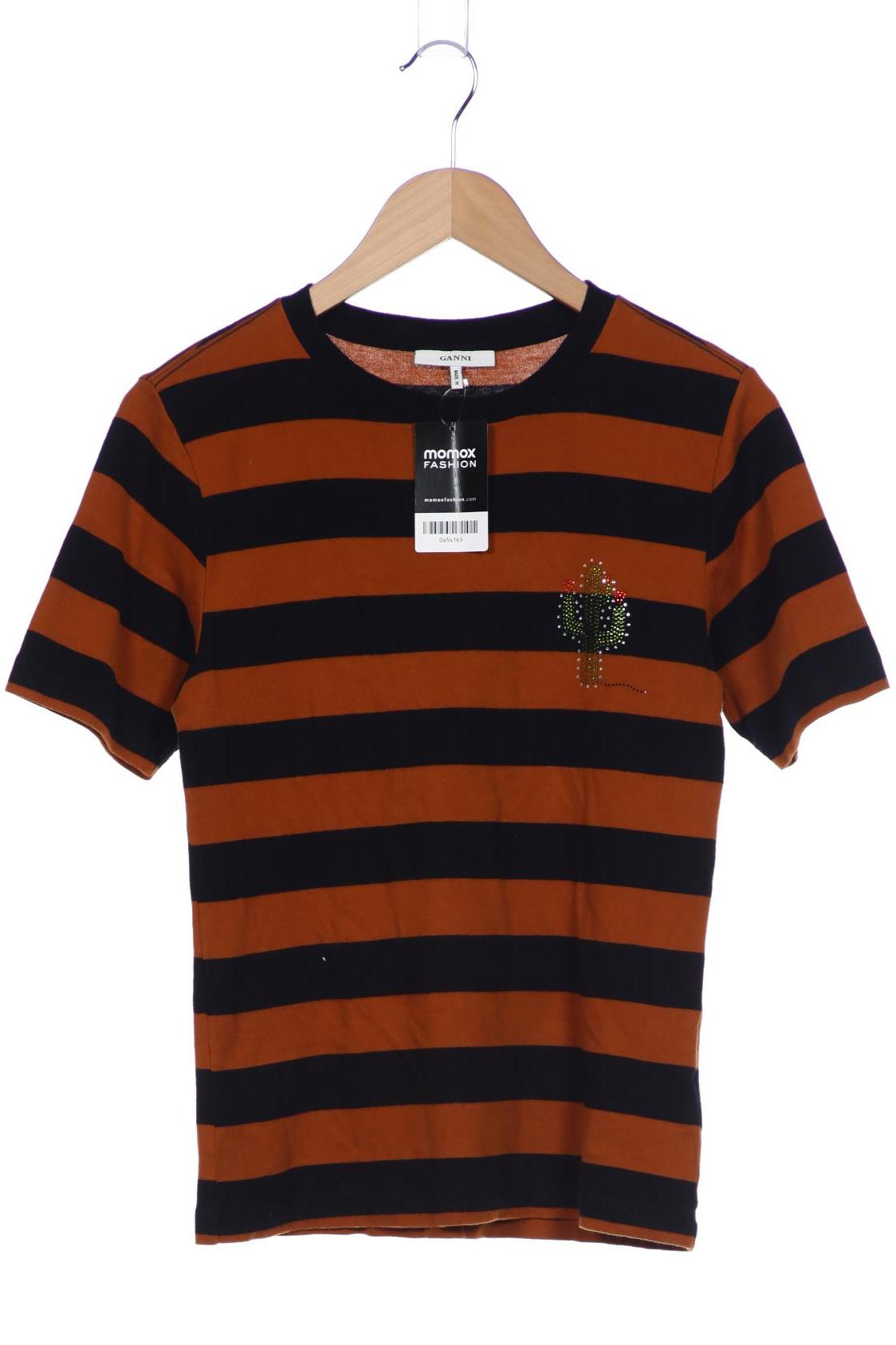 

Ganni Damen T-Shirt, braun, Gr. 42