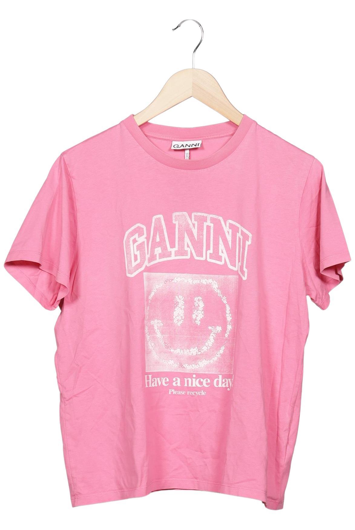 

Ganni Damen T-Shirt, pink, Gr. 42