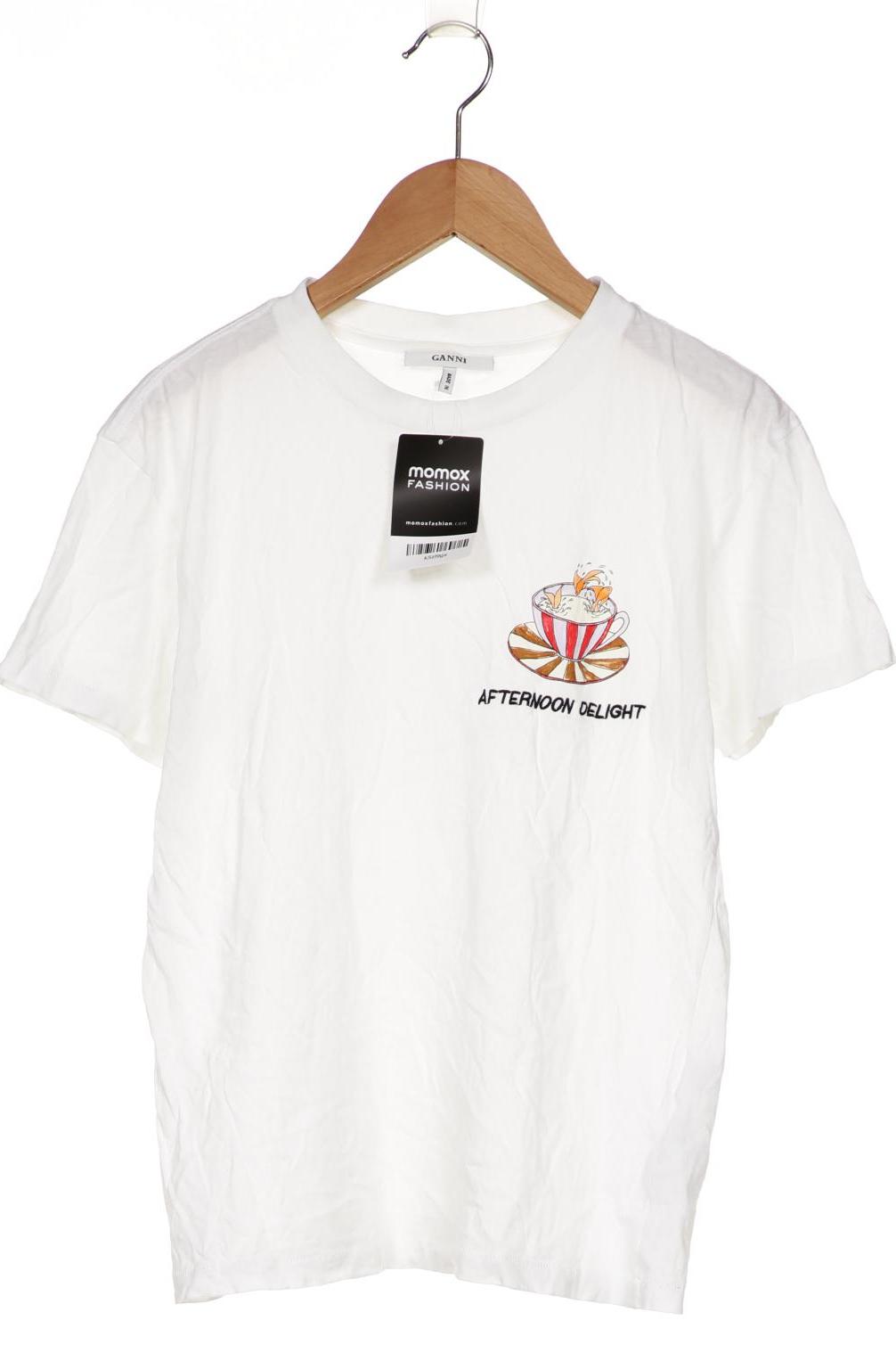 

Ganni Damen T-Shirt, weiß