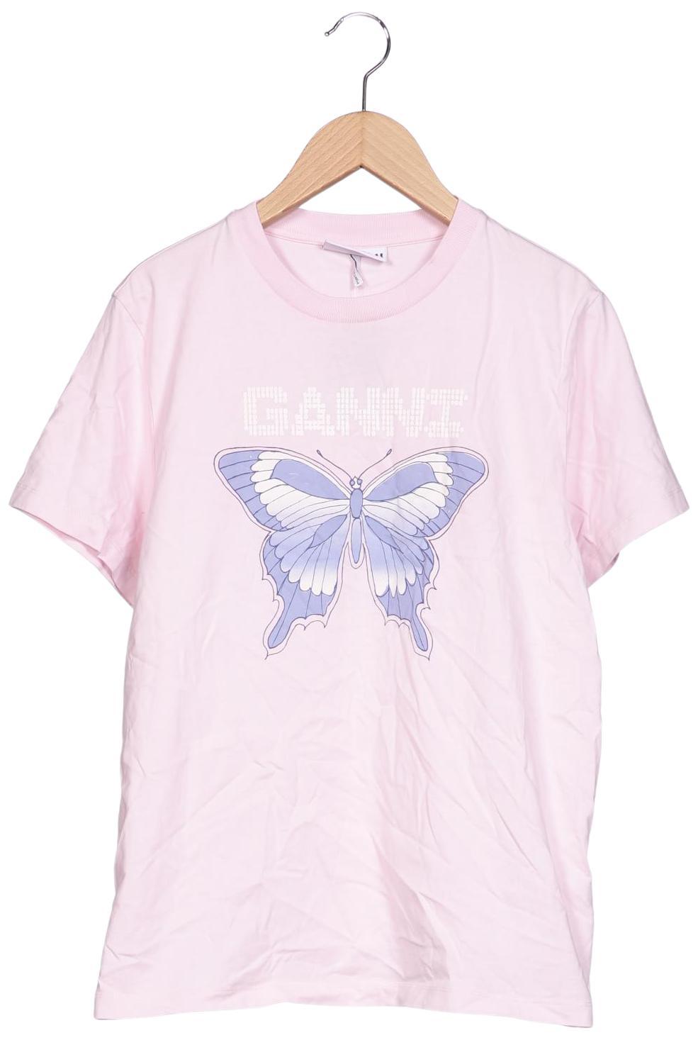 

Ganni Damen T-Shirt, pink, Gr. 36