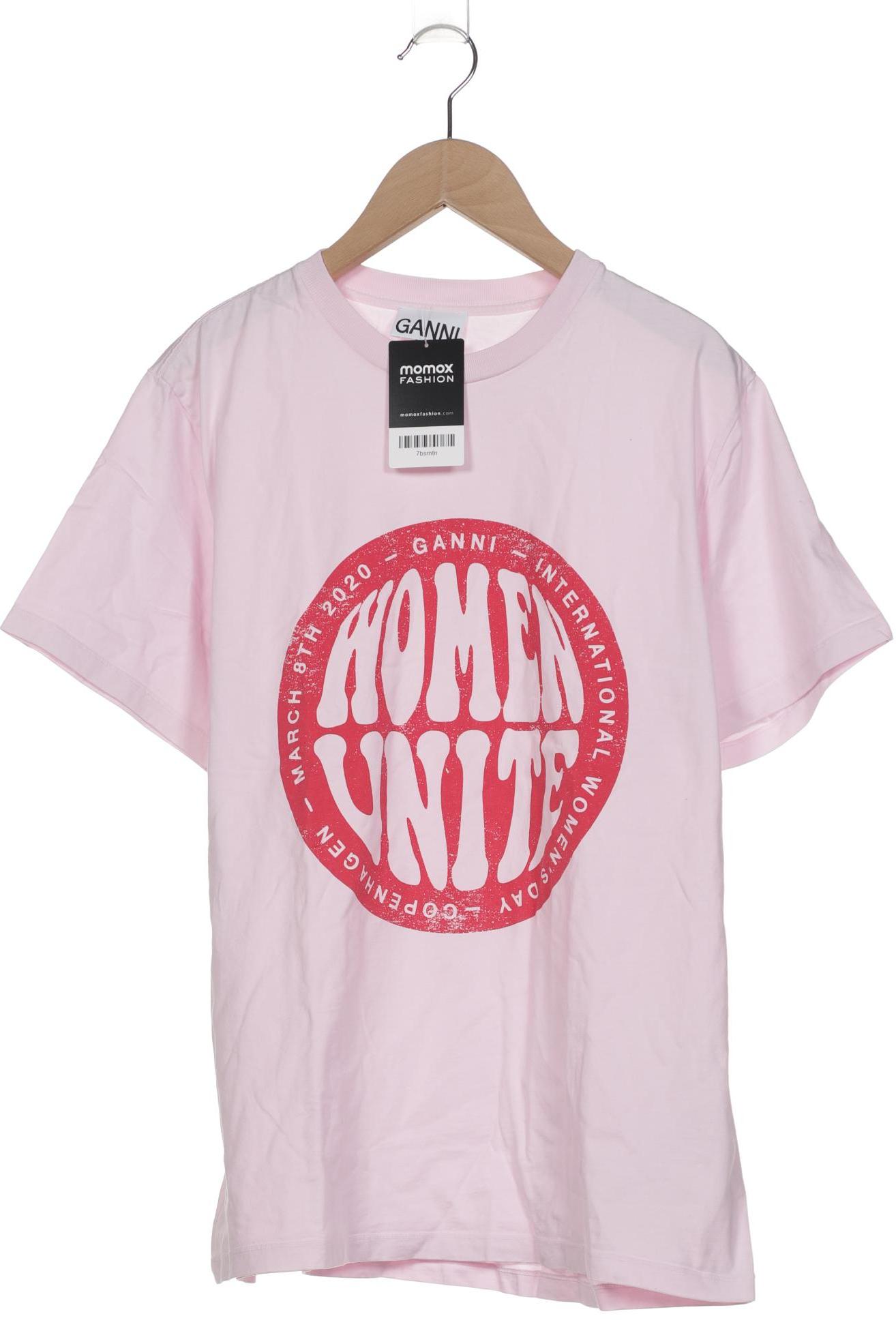 

Ganni Damen T-Shirt, pink, Gr. 38