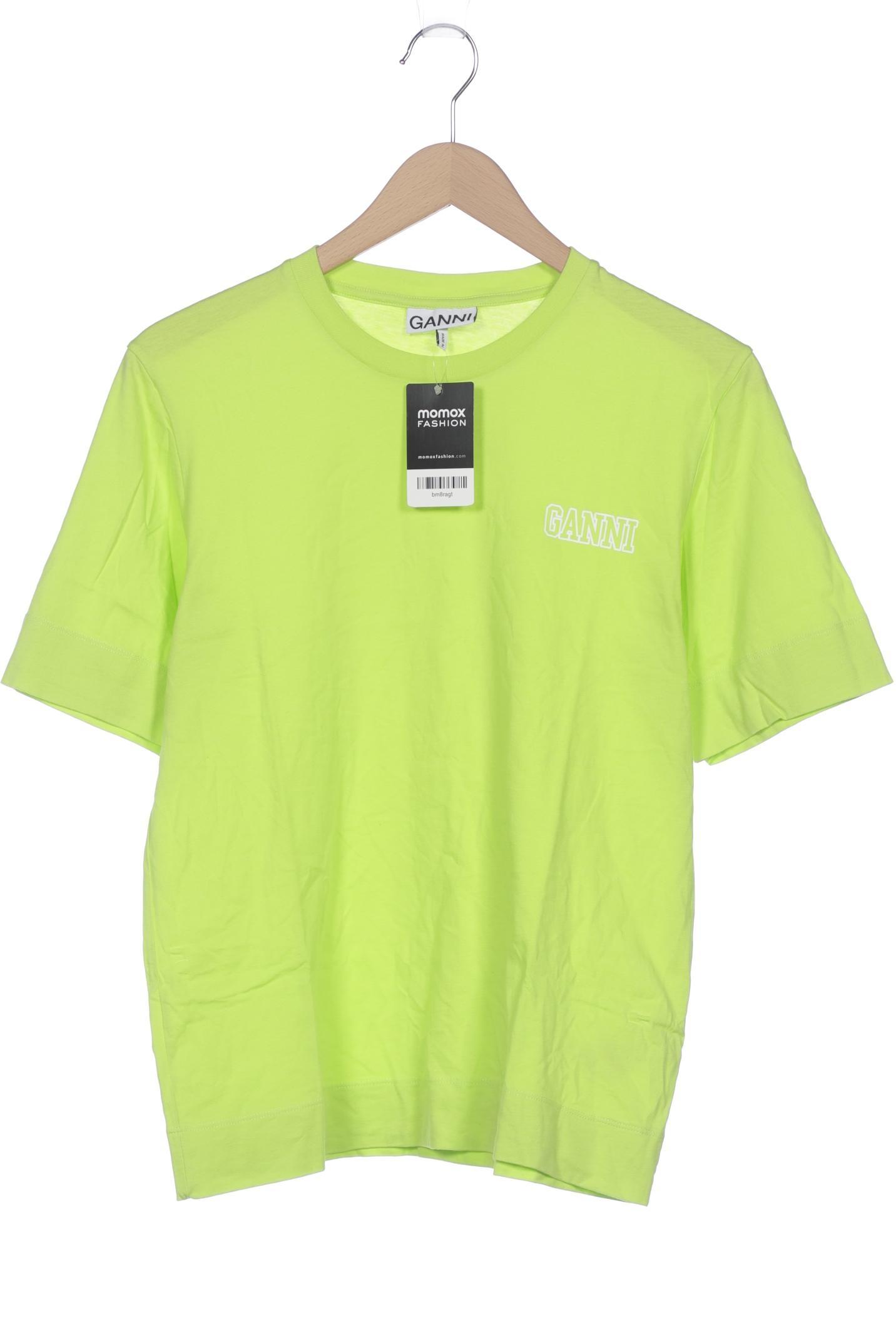 

Ganni Damen T-Shirt, grün, Gr. 34