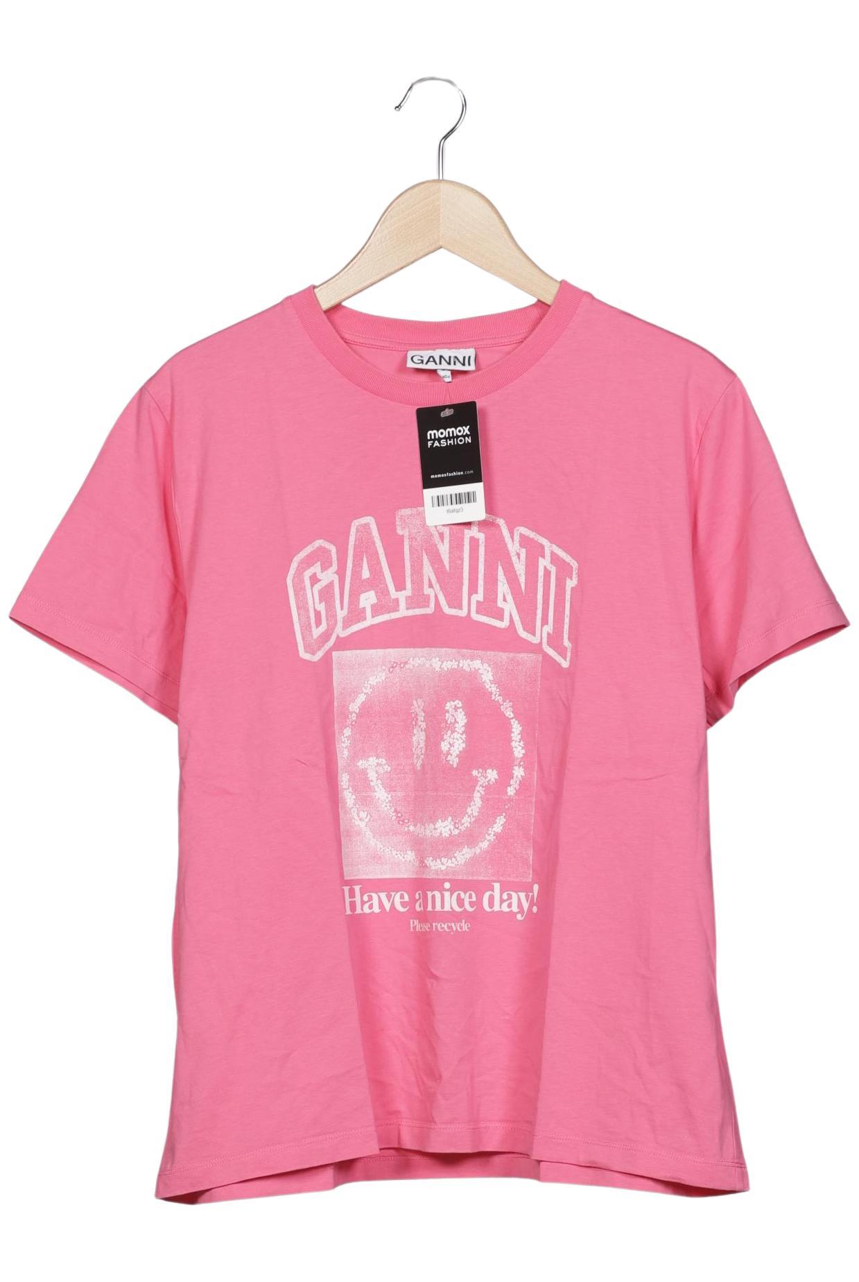 

Ganni Damen T-Shirt, pink, Gr. 44