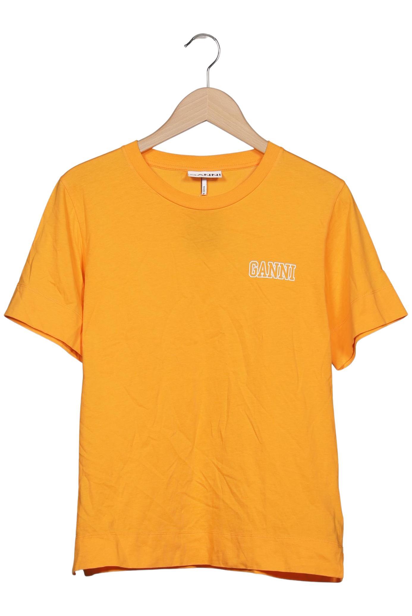 

Ganni Damen T-Shirt, gelb, Gr. 36