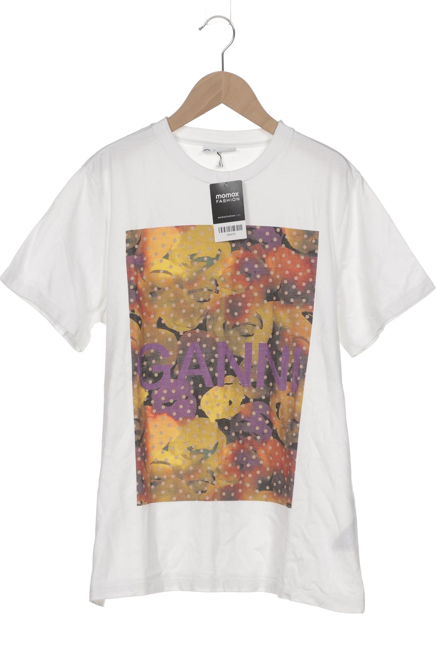 

Ganni Damen T-Shirt, weiß, Gr. 36