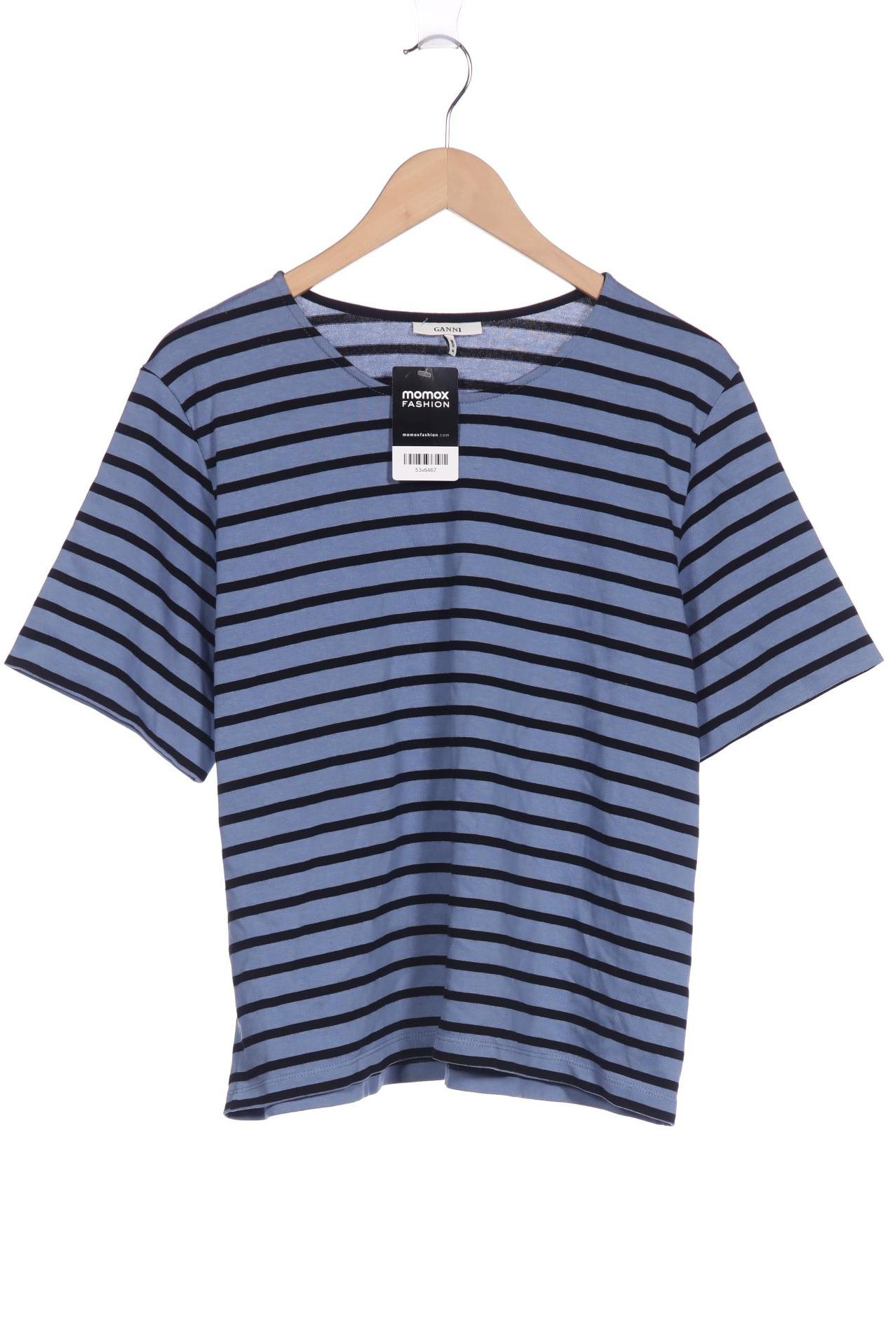 

Ganni Damen T-Shirt, blau, Gr. 38