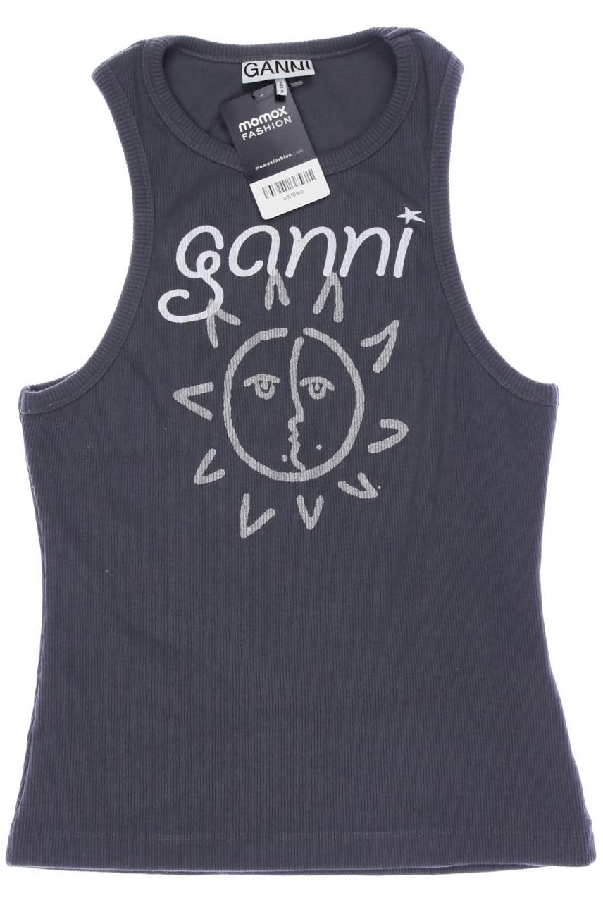 

Ganni Damen Top, grau, Gr. 42