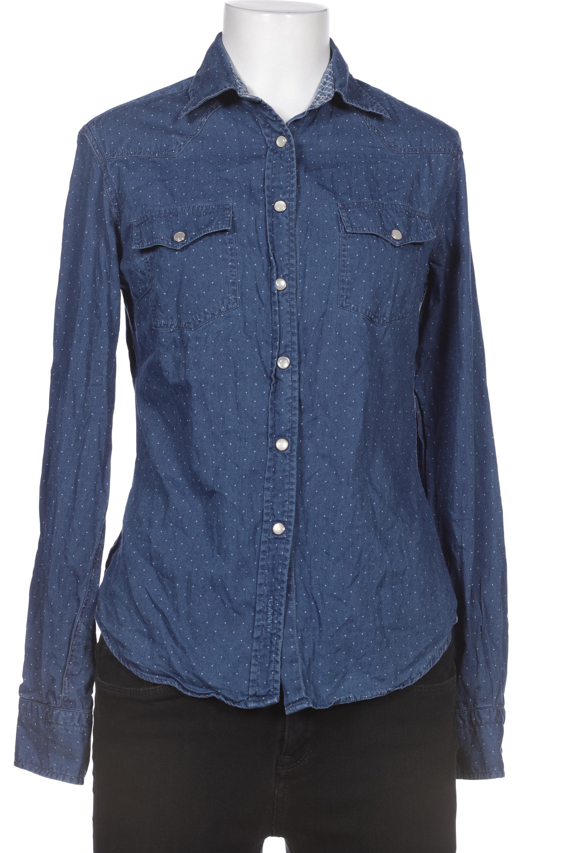

Gant Damen Bluse, blau, Gr. 36