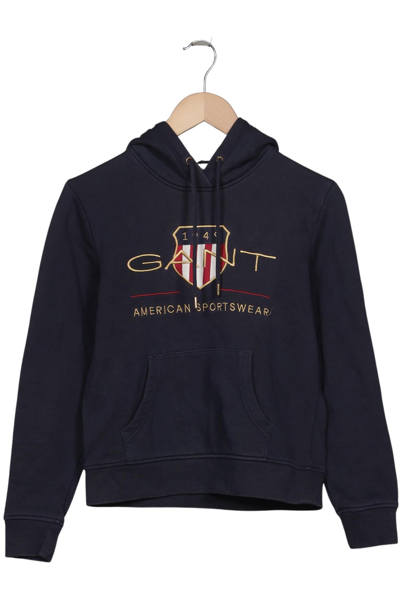 

Gant Damen Kapuzenpullover, marineblau, Gr. 34