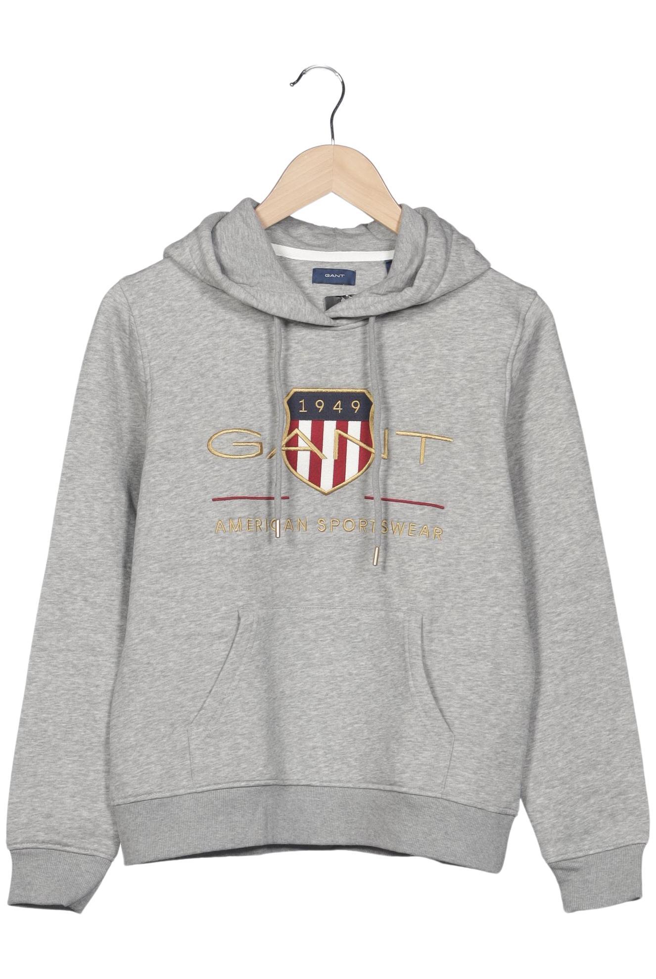 

Gant Damen Kapuzenpullover, grau, Gr. 36