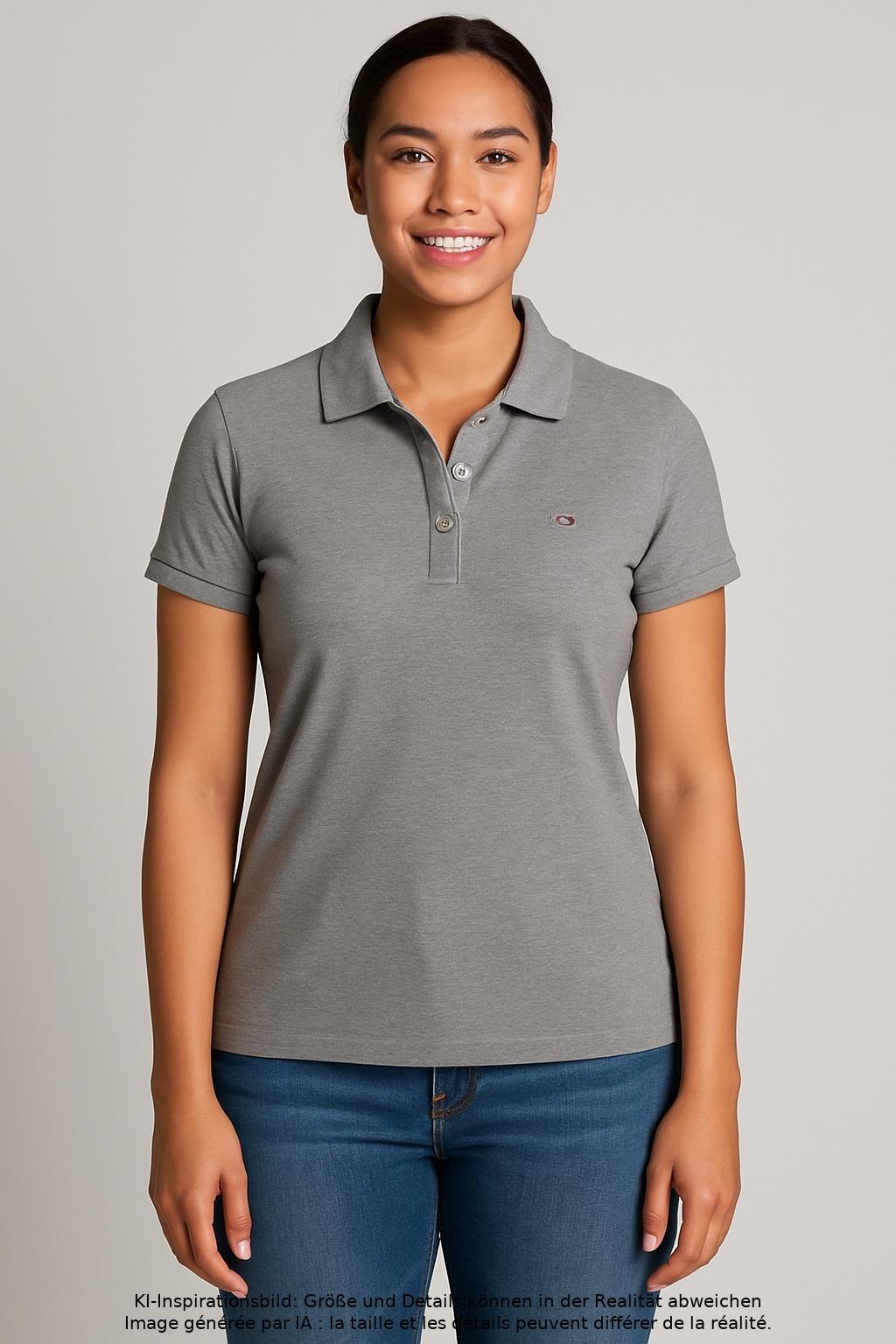 

Gant Damen Poloshirt, grau, Gr. 38