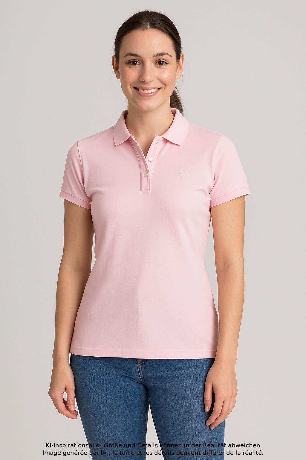 

Gant Damen Poloshirt, pink, Gr. 36