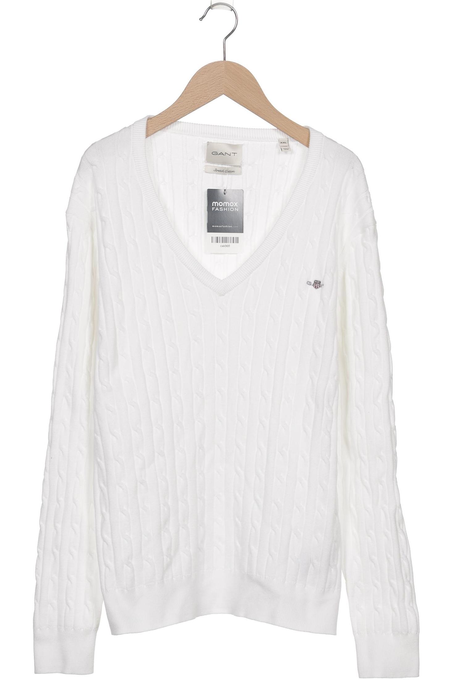 

Gant Damen Pullover, weiß, Gr. 46