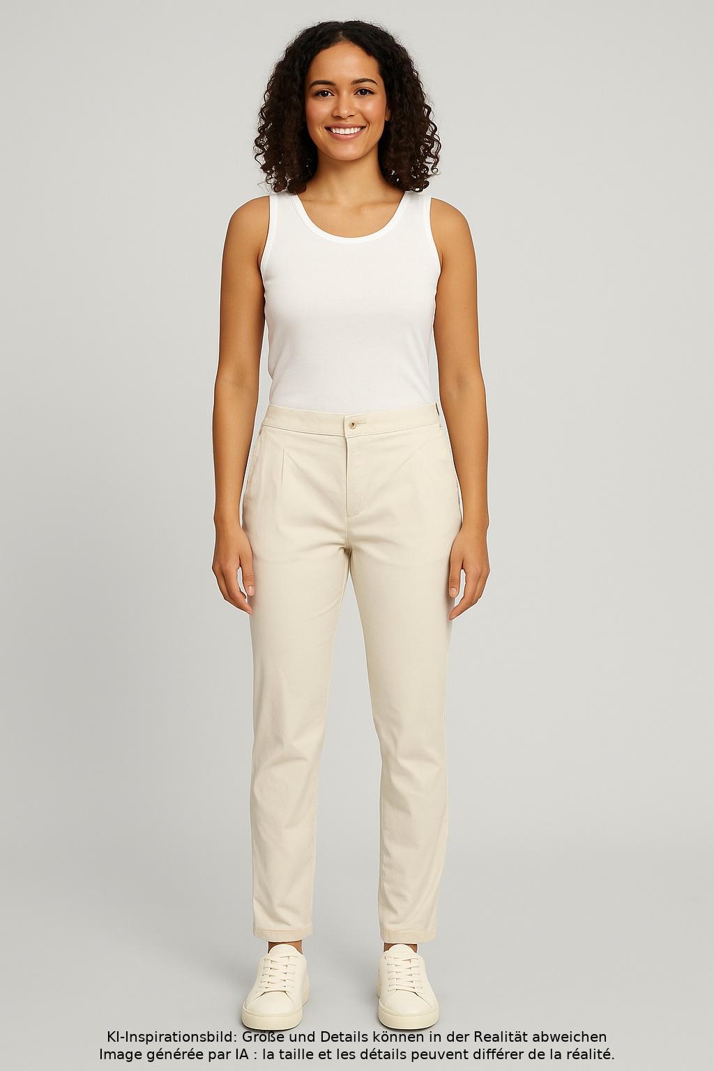 

Gant Damen Stoffhose, cremeweiß, Gr. 42