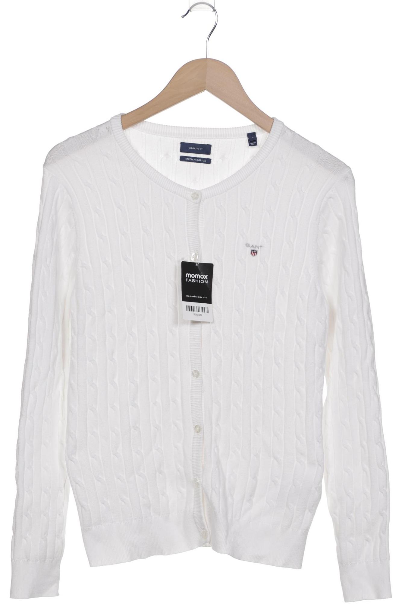 

Gant Damen Strickjacke, weiß, Gr. 42