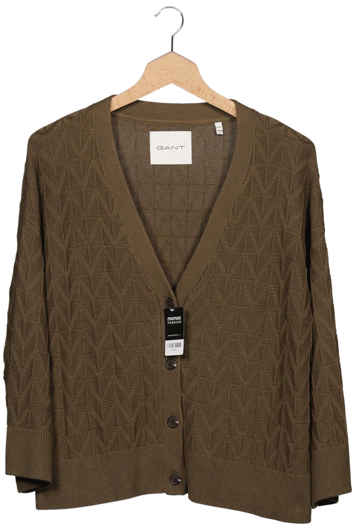 

Gant Damen Strickjacke, grün, Gr. 46