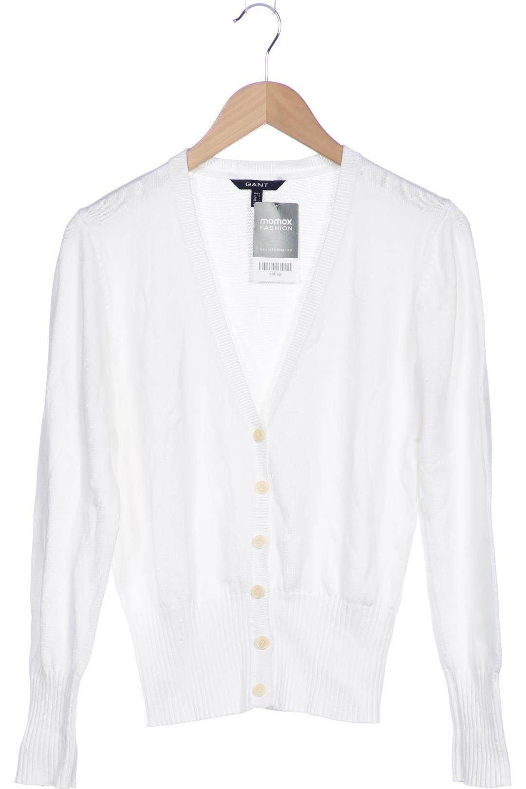

Gant Damen Strickjacke, weiß, Gr. 42