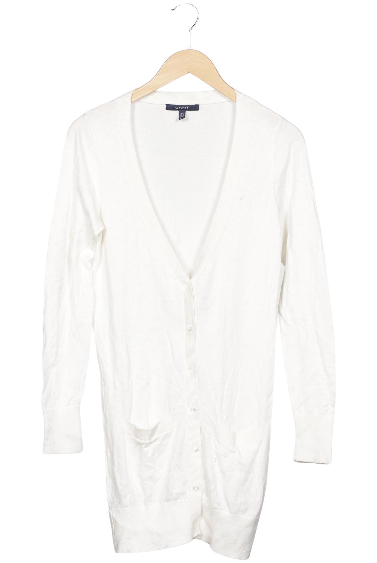 

Gant Damen Strickjacke, weiß, Gr. 36