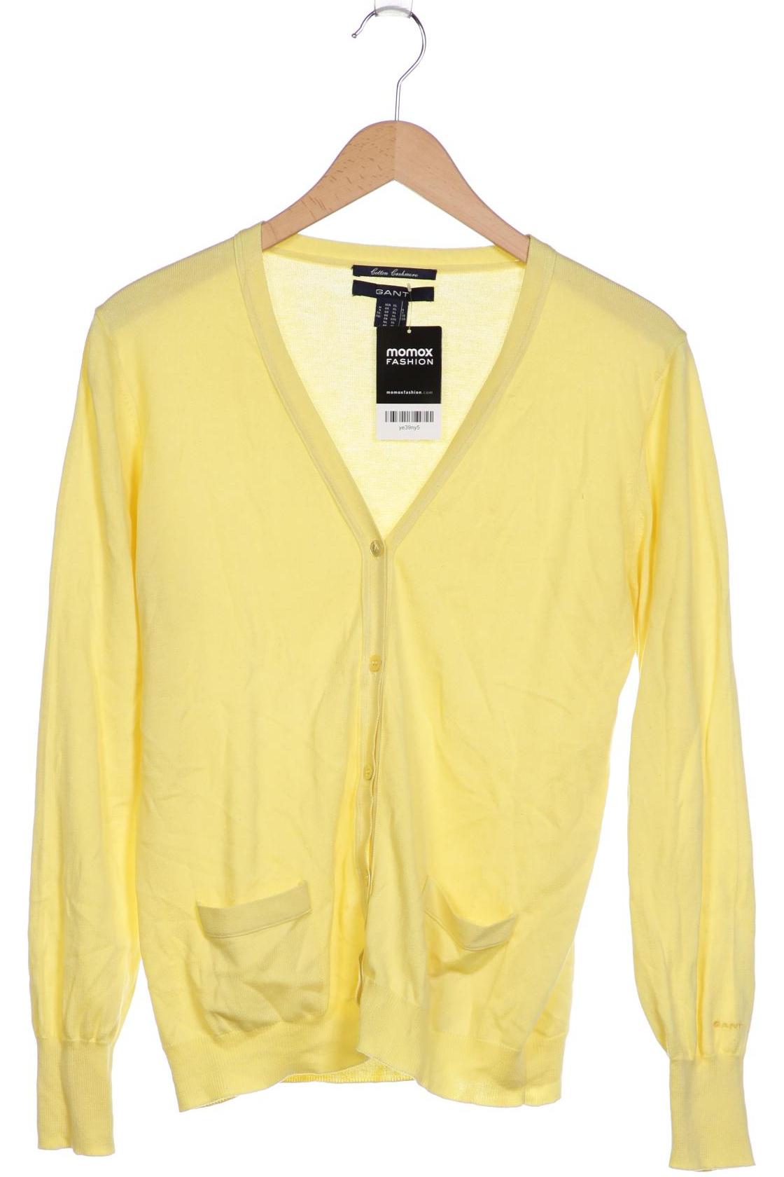 

Gant Damen Strickjacke, gelb, Gr. 44