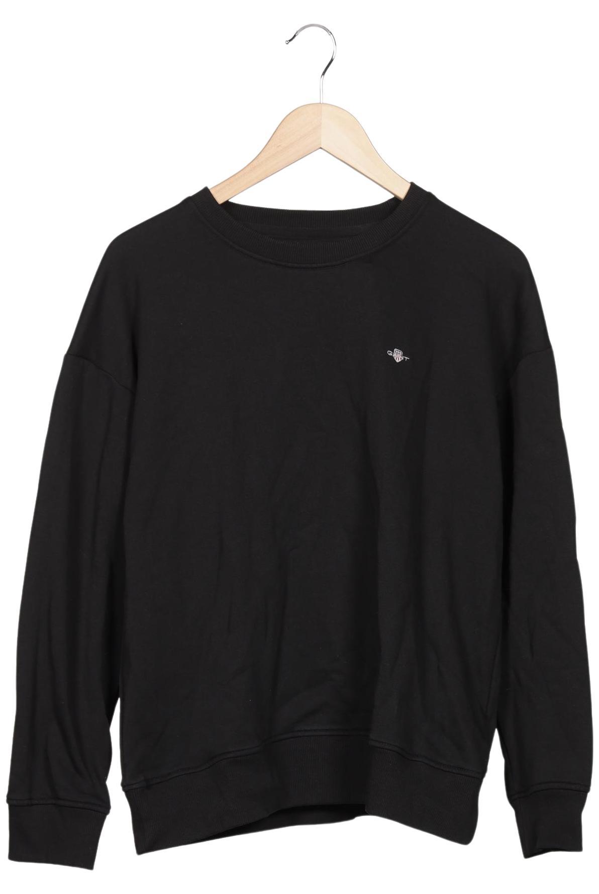 

Gant Damen Sweatshirt, schwarz, Gr. 38