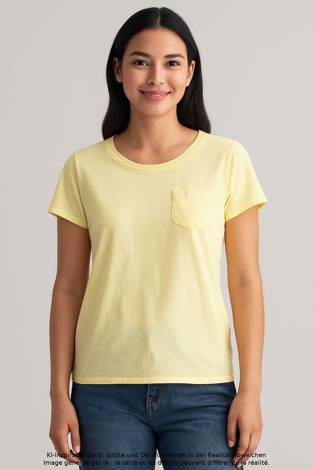 

Gant Damen T-Shirt, gelb, Gr. 38