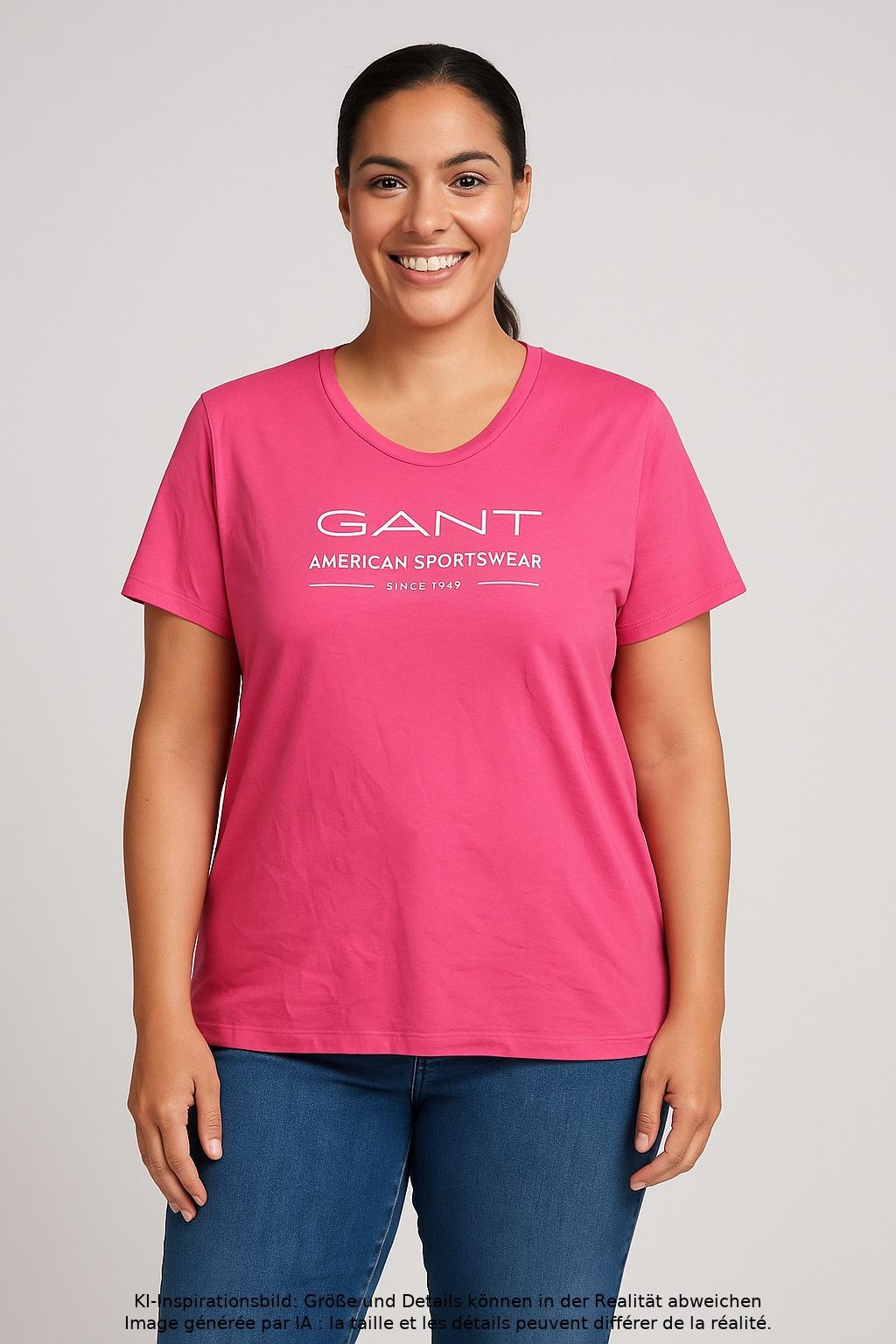 

Gant Damen T-Shirt, pink, Gr. 44