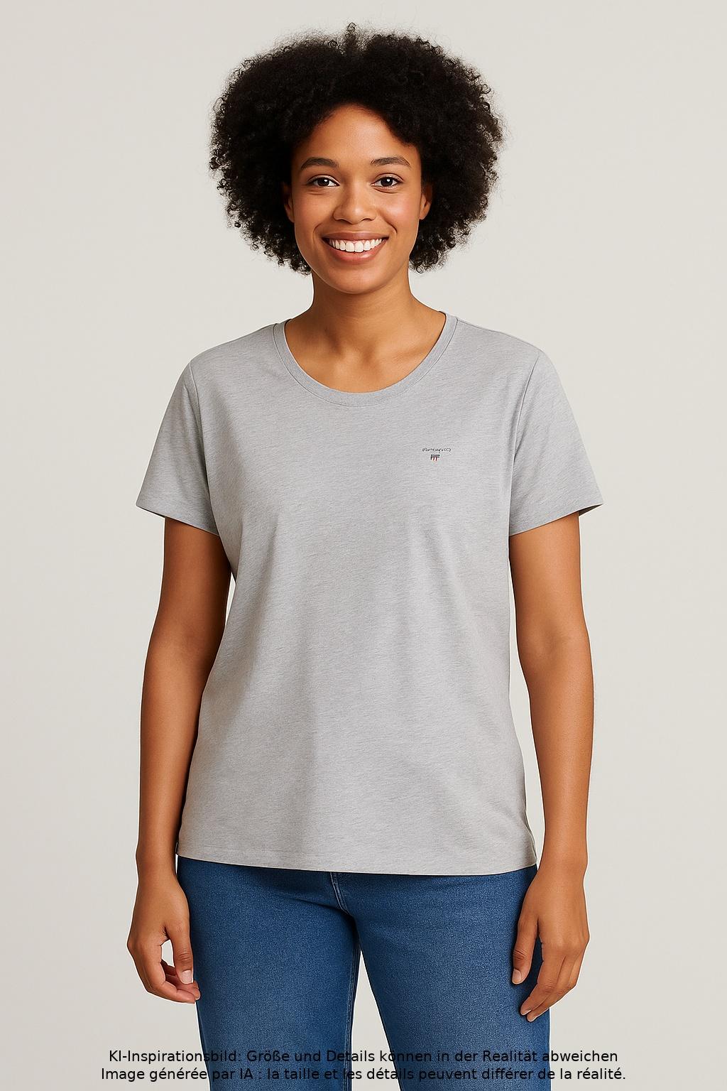 

Gant Damen T-Shirt, grau, Gr. 44