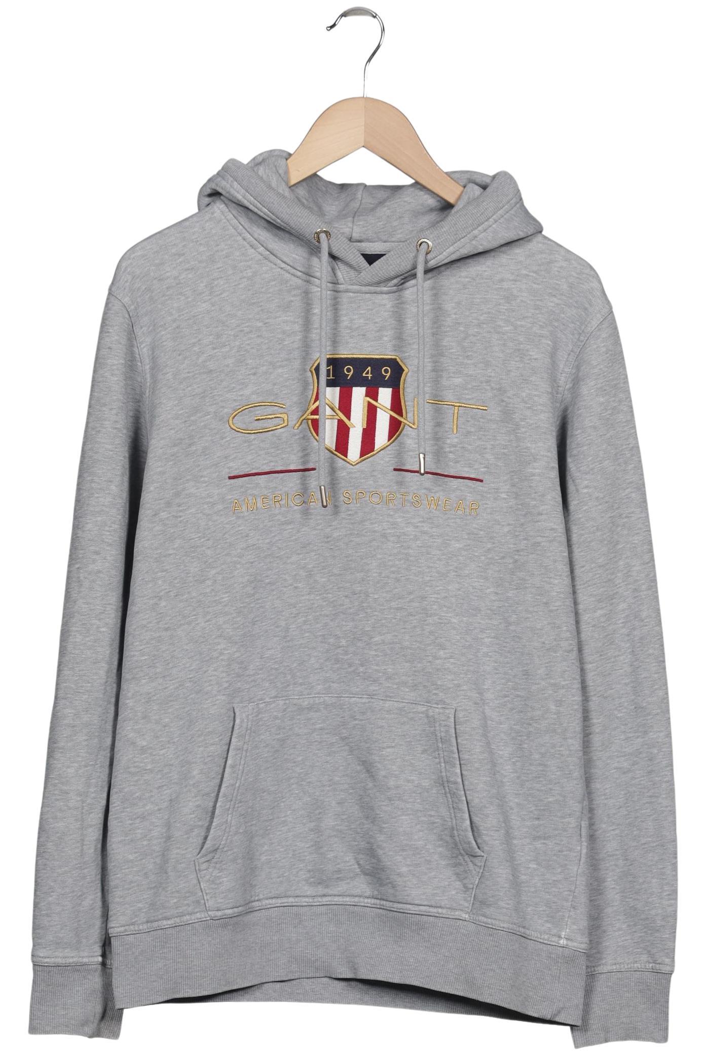 

Gant Herren Kapuzenpullover, grau, Gr. 52