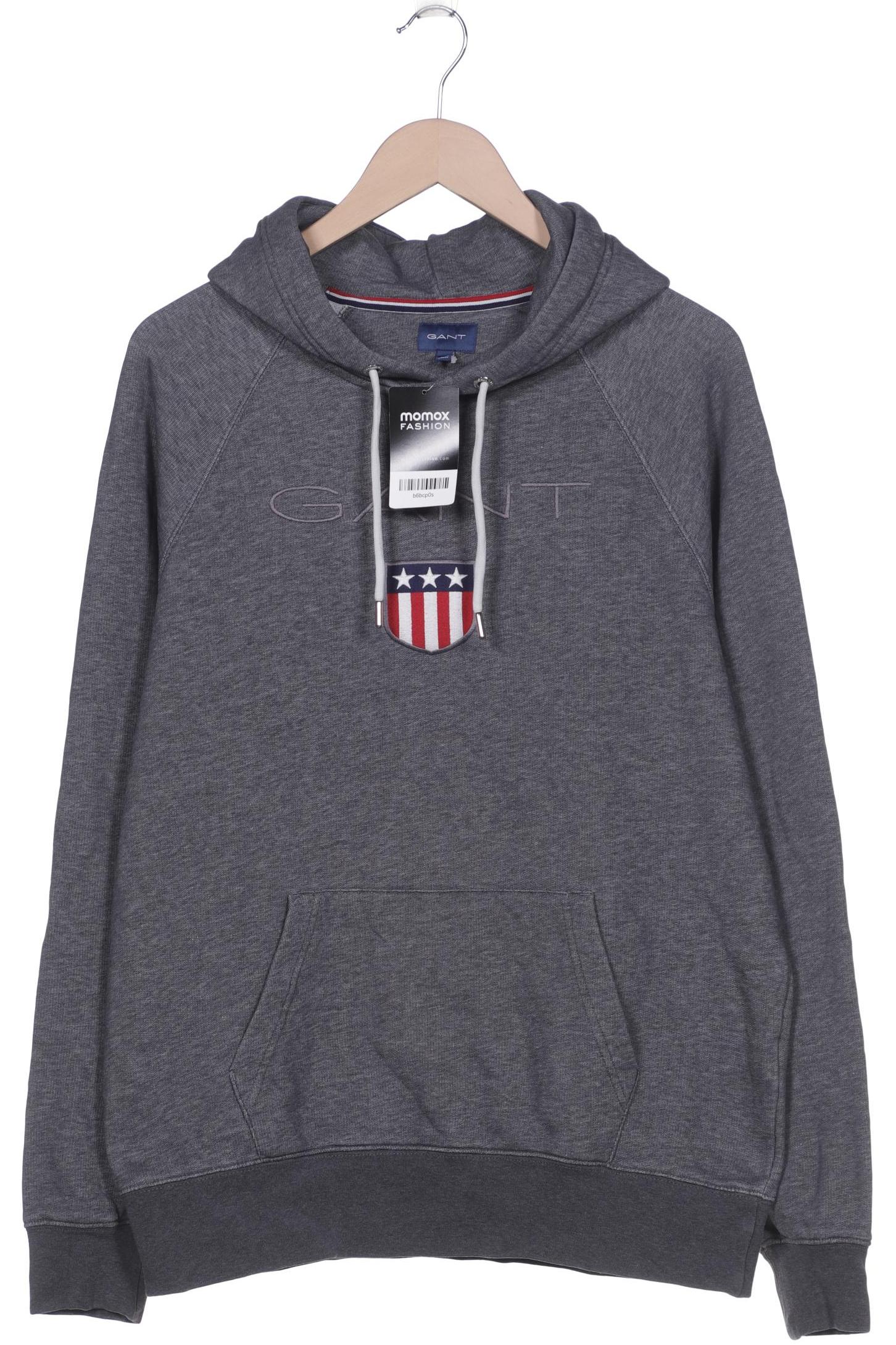 

Gant Herren Kapuzenpullover, grau, Gr. 52