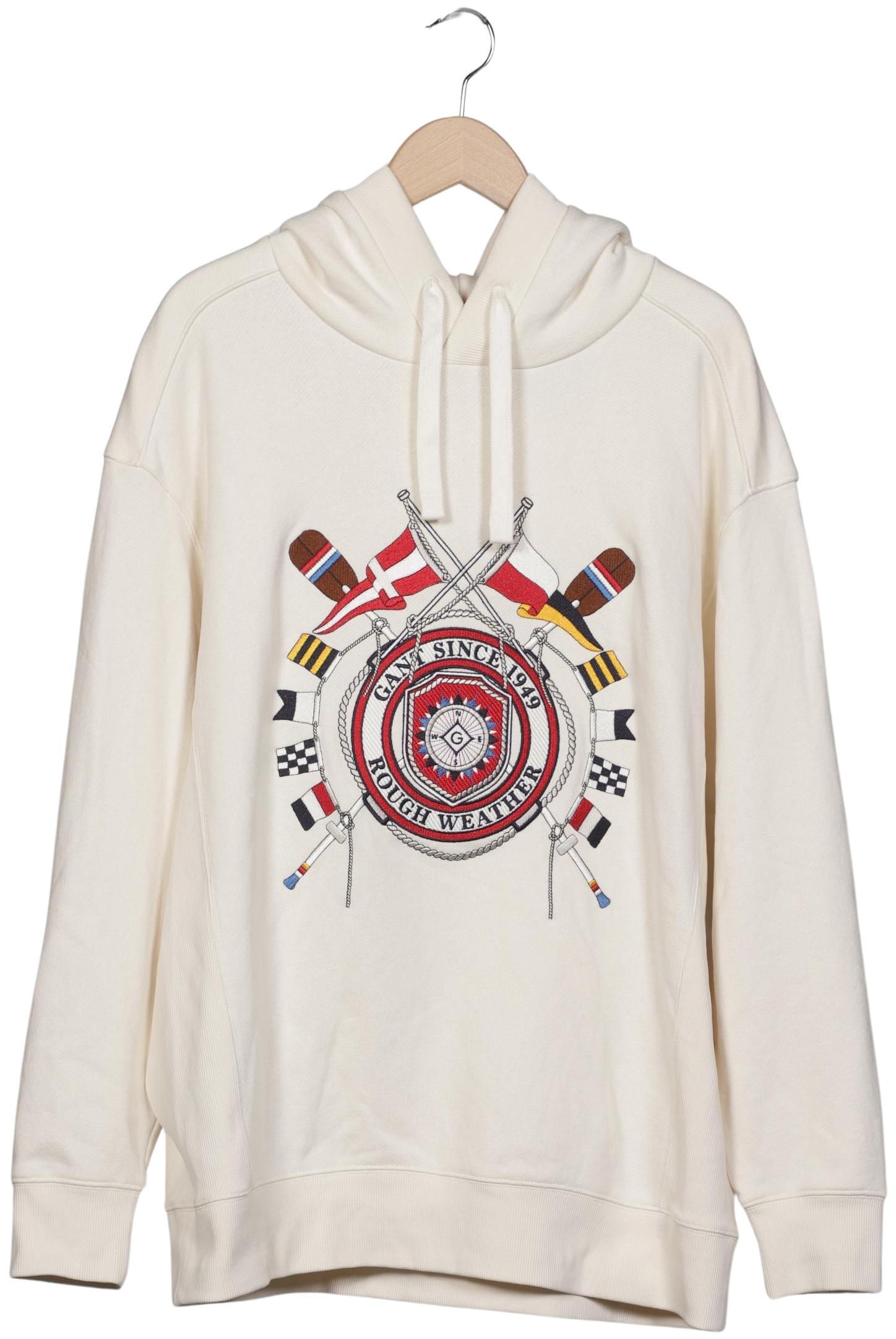 

Gant Herren Kapuzenpullover, cremeweiß, Gr. 54