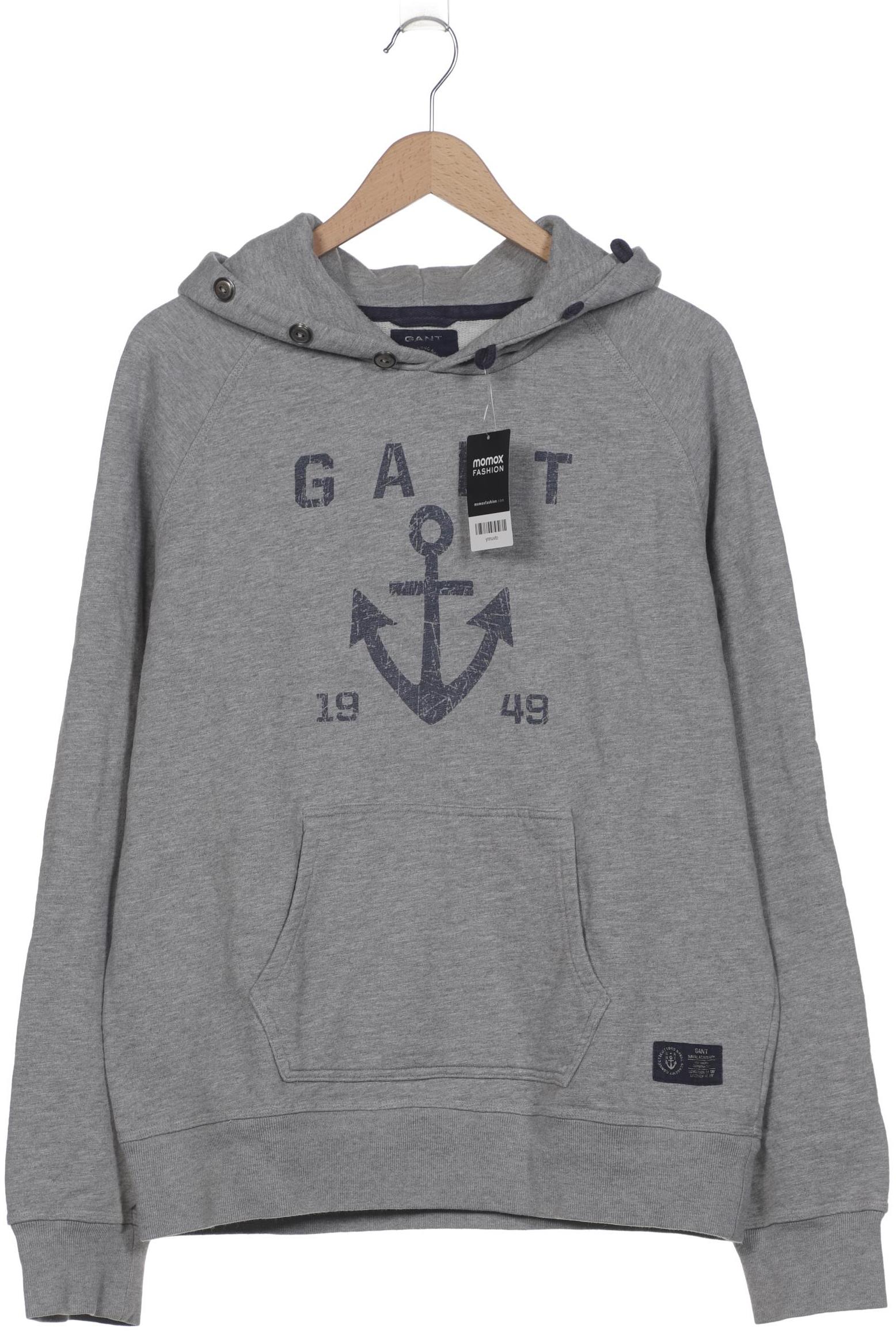 

Gant Herren Kapuzenpullover, grau, Gr. 54