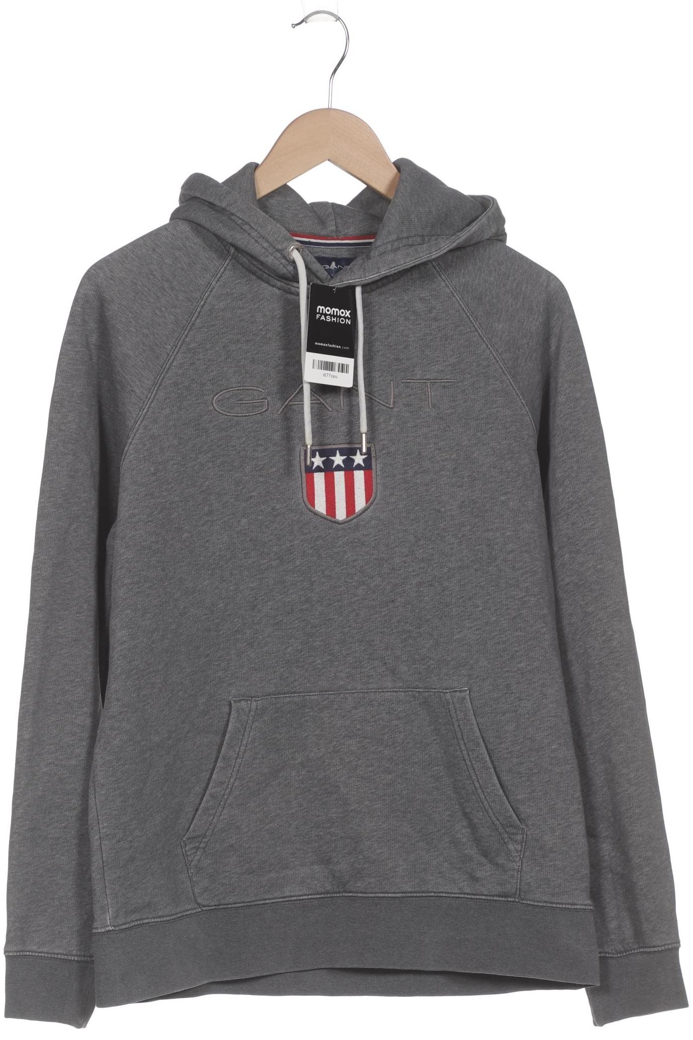 

Gant Herren Kapuzenpullover, grau, Gr. 48