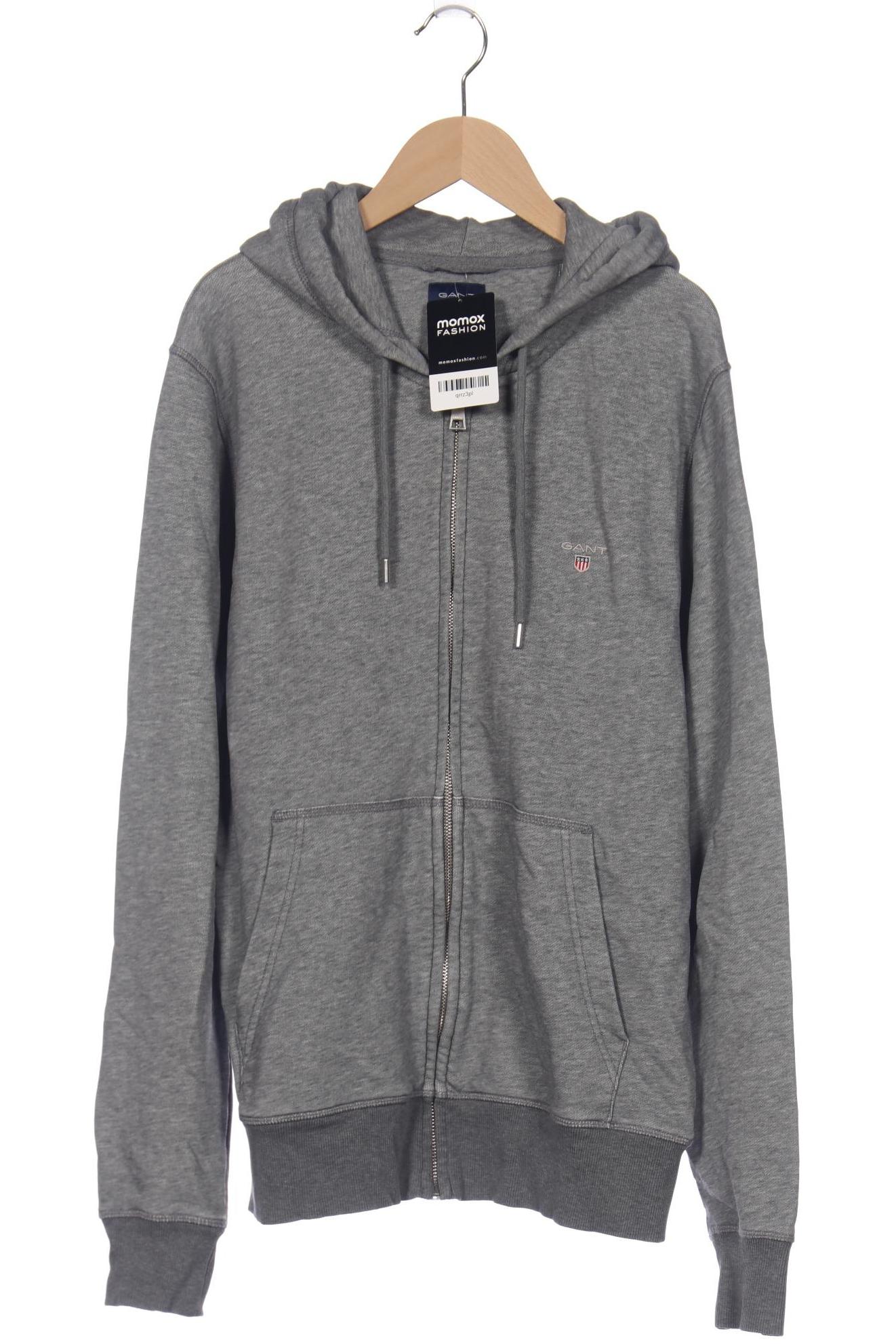 

Gant Herren Kapuzenpullover, grau, Gr. 52