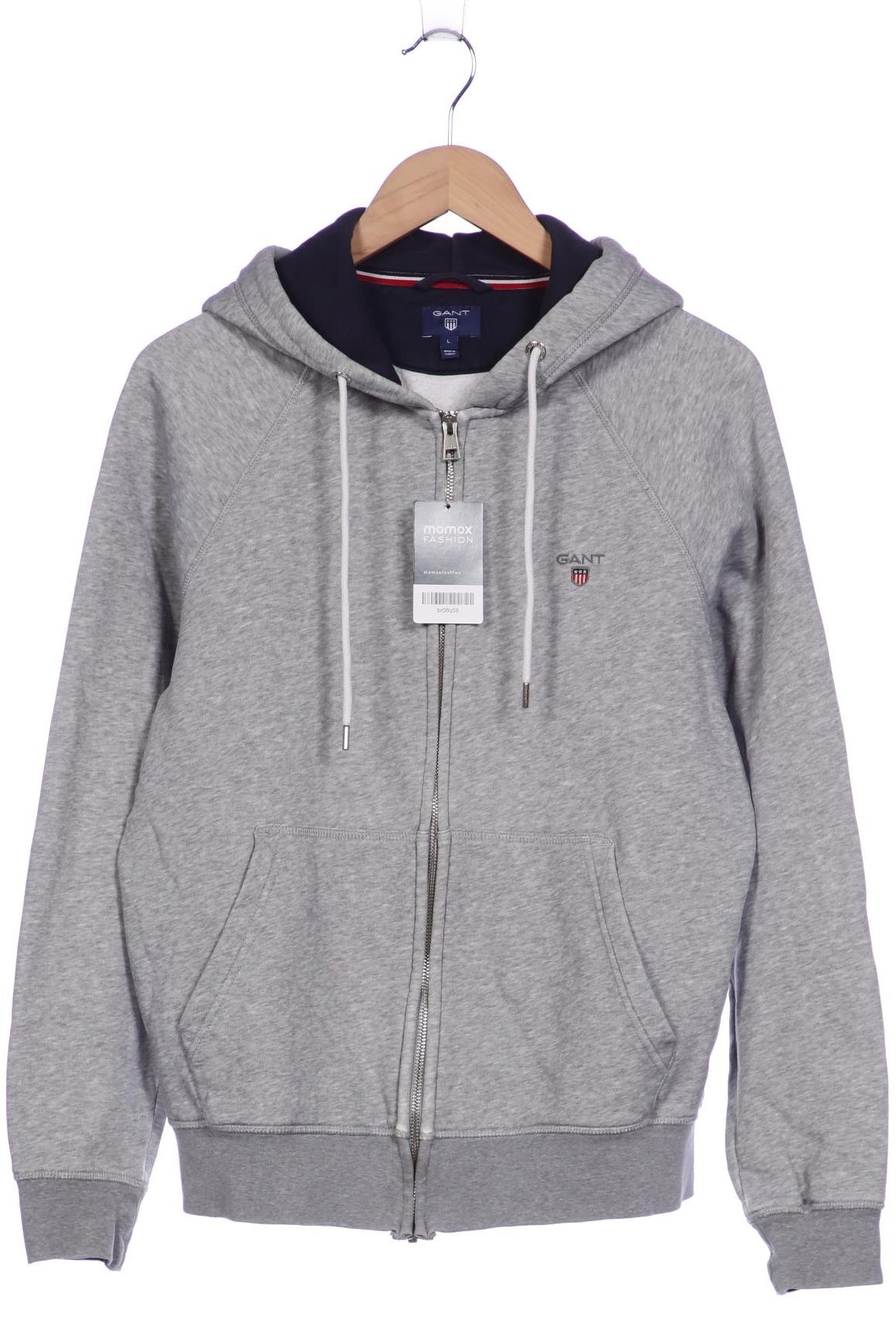 

Gant Herren Kapuzenpullover, grau, Gr. 52