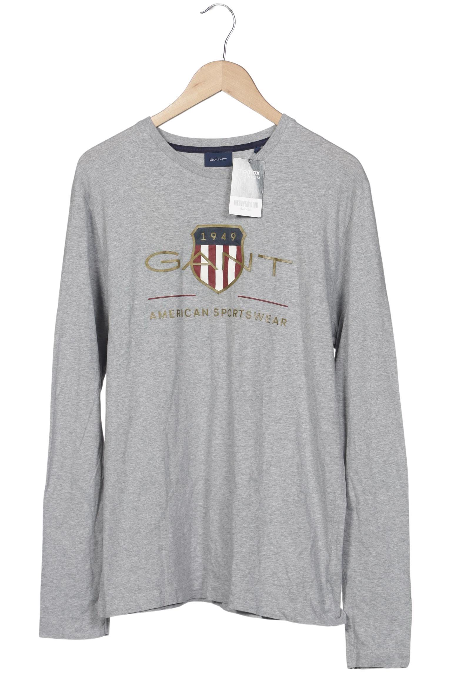 

Gant Herren Langarmshirt, grau, Gr. 52