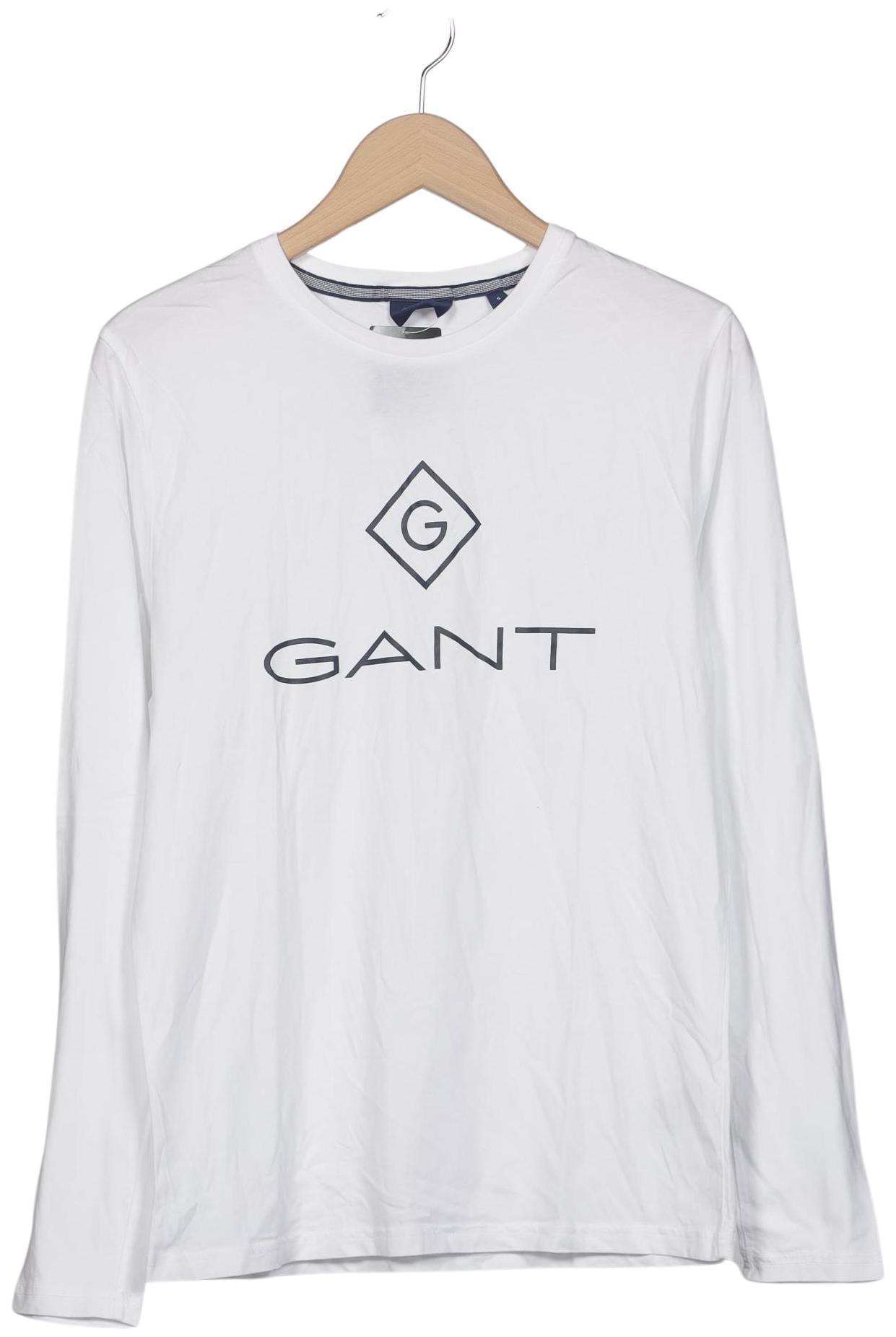 Thumbnail - Gant Herren Langarmshirt, weiß, Gr. 46