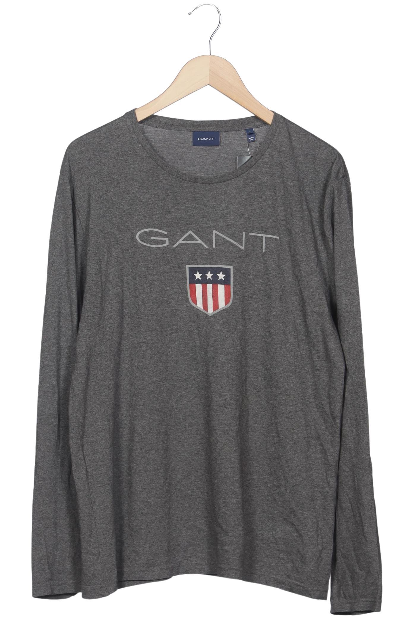 Thumbnail - Gant Herren Langarmshirt, grau, Gr. 52